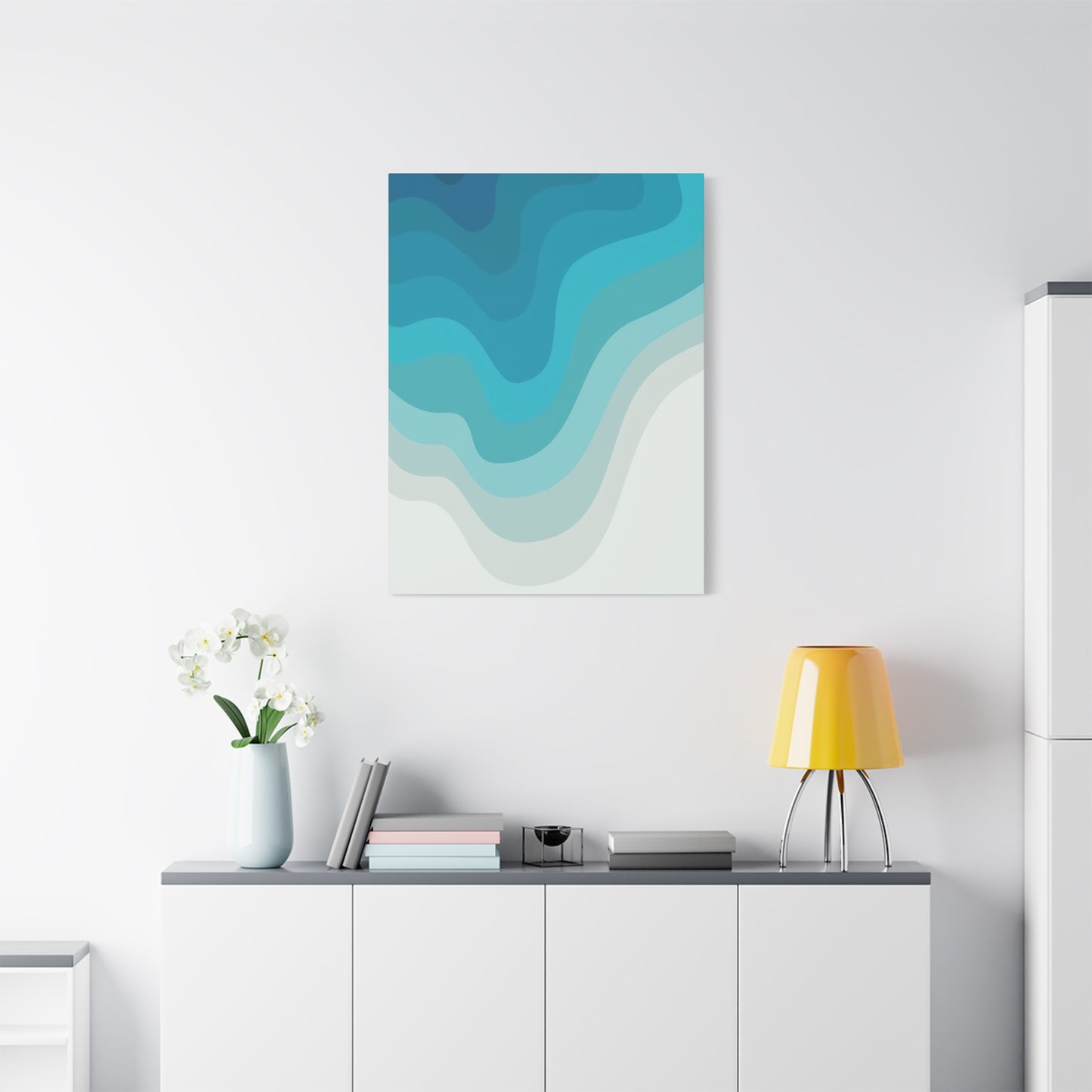 Blue Cool Layers Wall Art & Canvas Prints