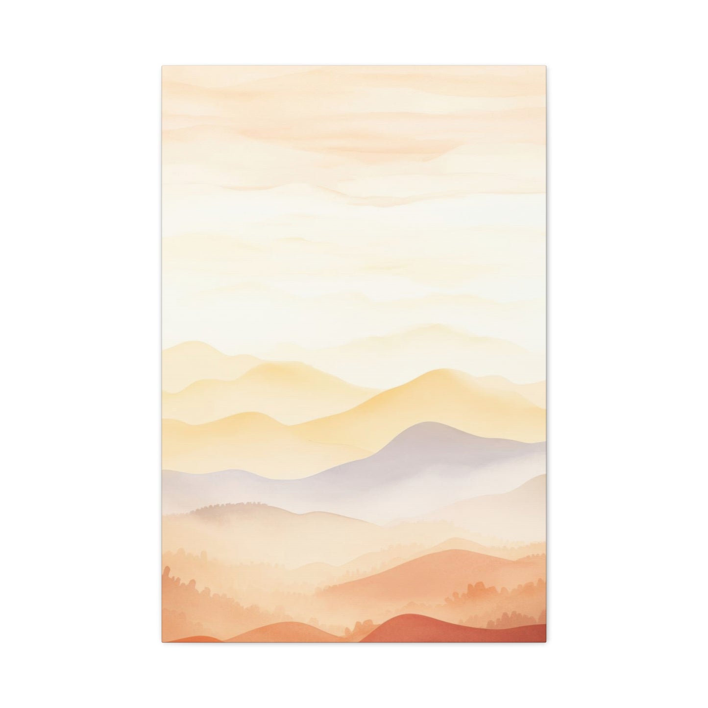 Warm Mountain Range Earth Tones Wall Art & Canvas Prints
