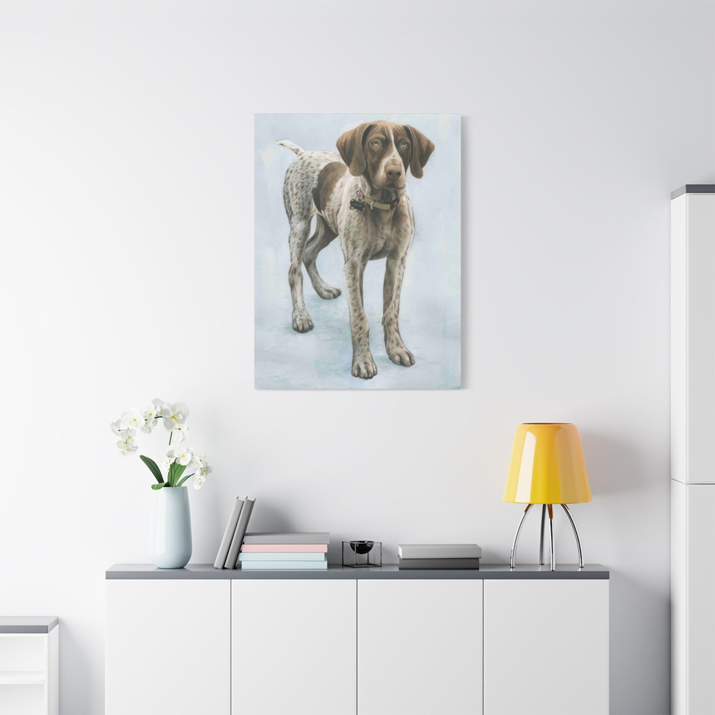 Grace Pop Dog Portrait Wall Art & Canvas Prints