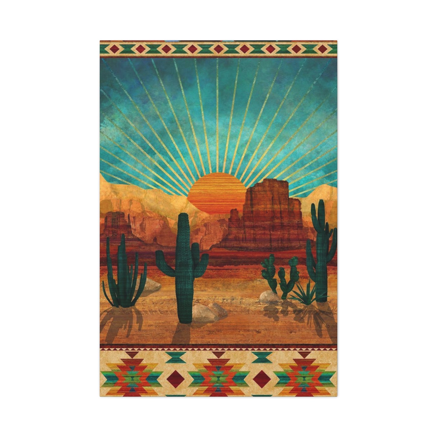 Sunrise In A Desert Wall Art & Canvas Prints