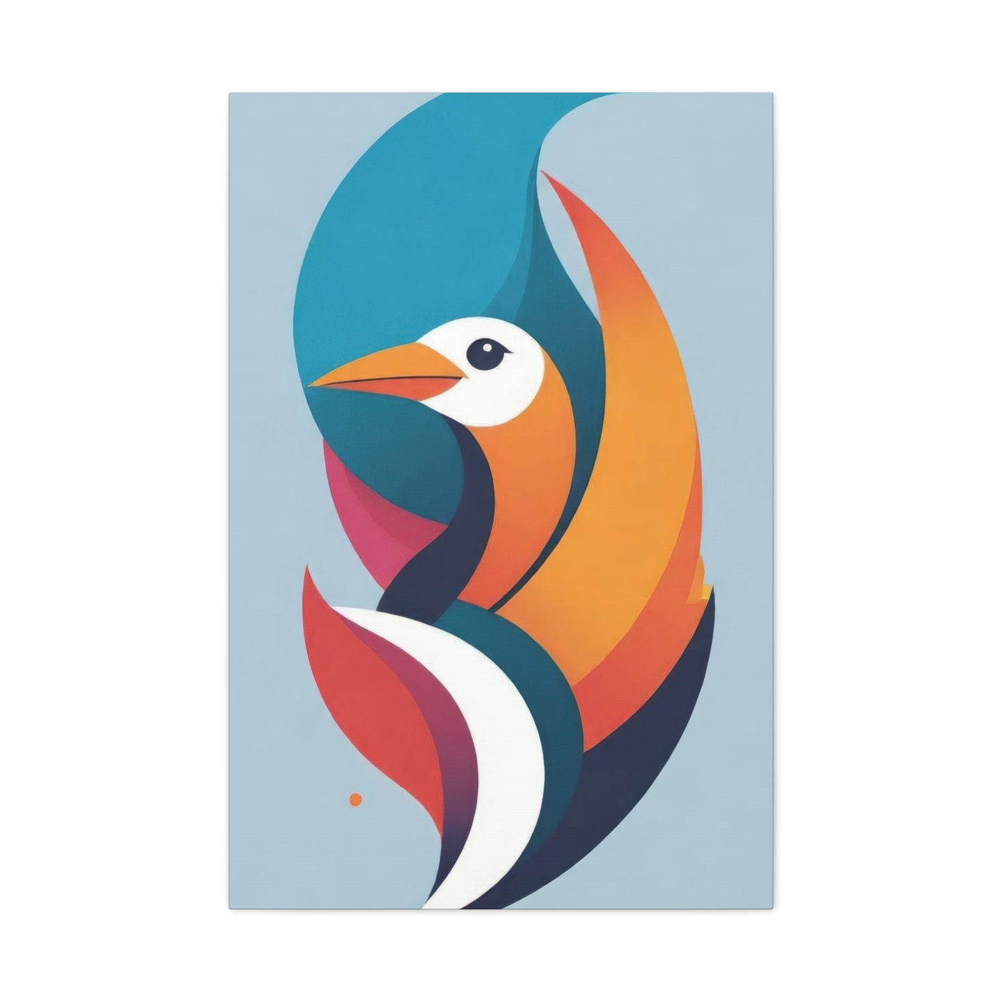 Bird Abstract Shapes Colorful Wall Art & Canvas Prints