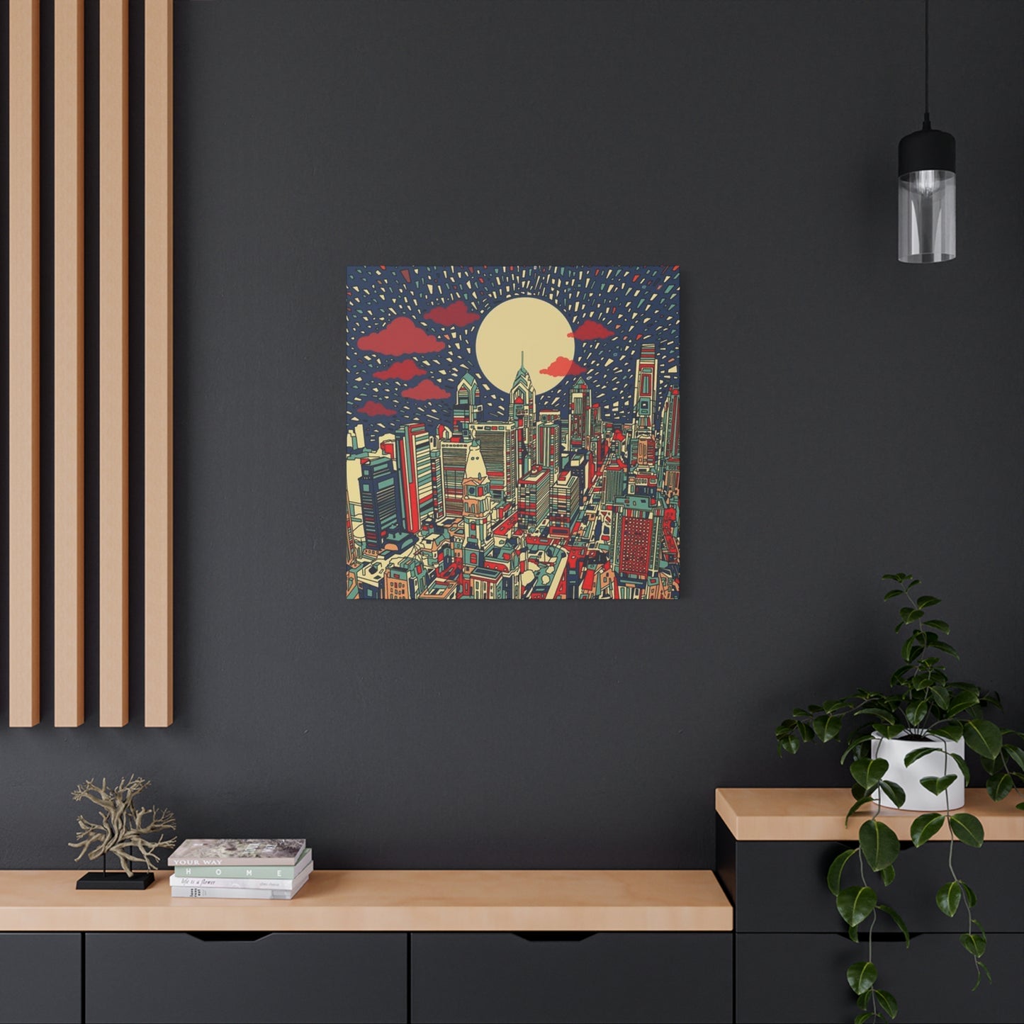 City Skyline Philadelphia Poster Wall Art & Canvas Prints