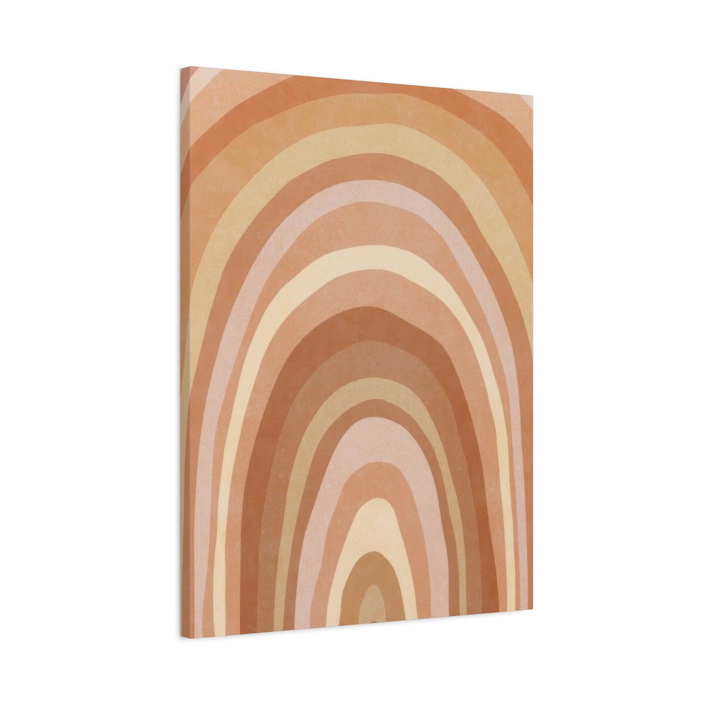 Warm Concentrix Curves Earth Tones Wall Art & Canvas Prints