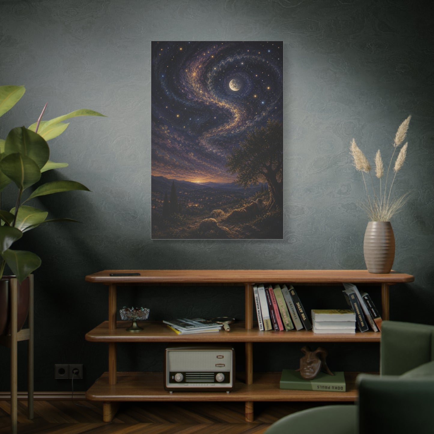 Psalm 8 Celestial Wonder Scripture Wall Art & Canvas Print