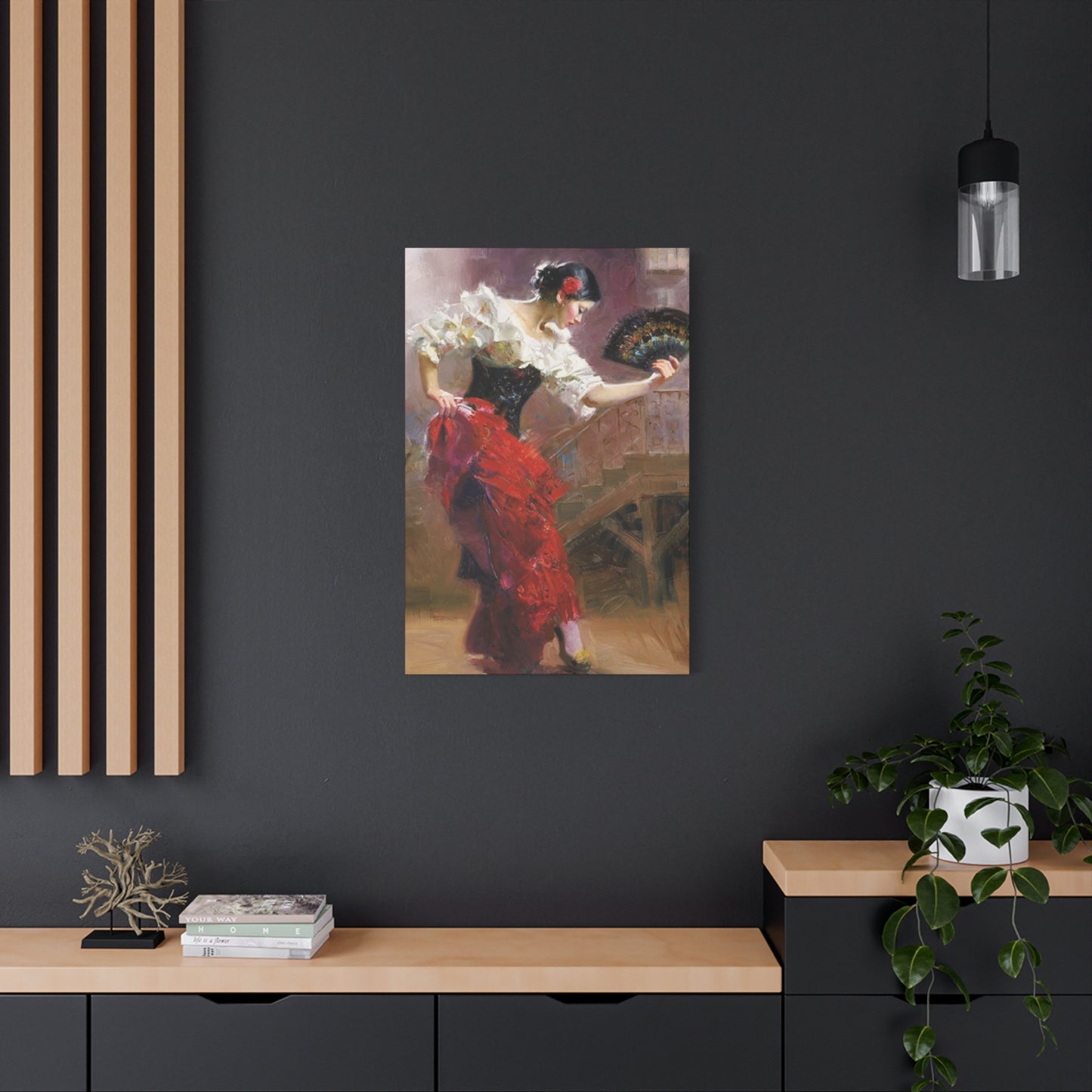 Spain Traditional Dancer Painting Wall Art & Canvas Prints