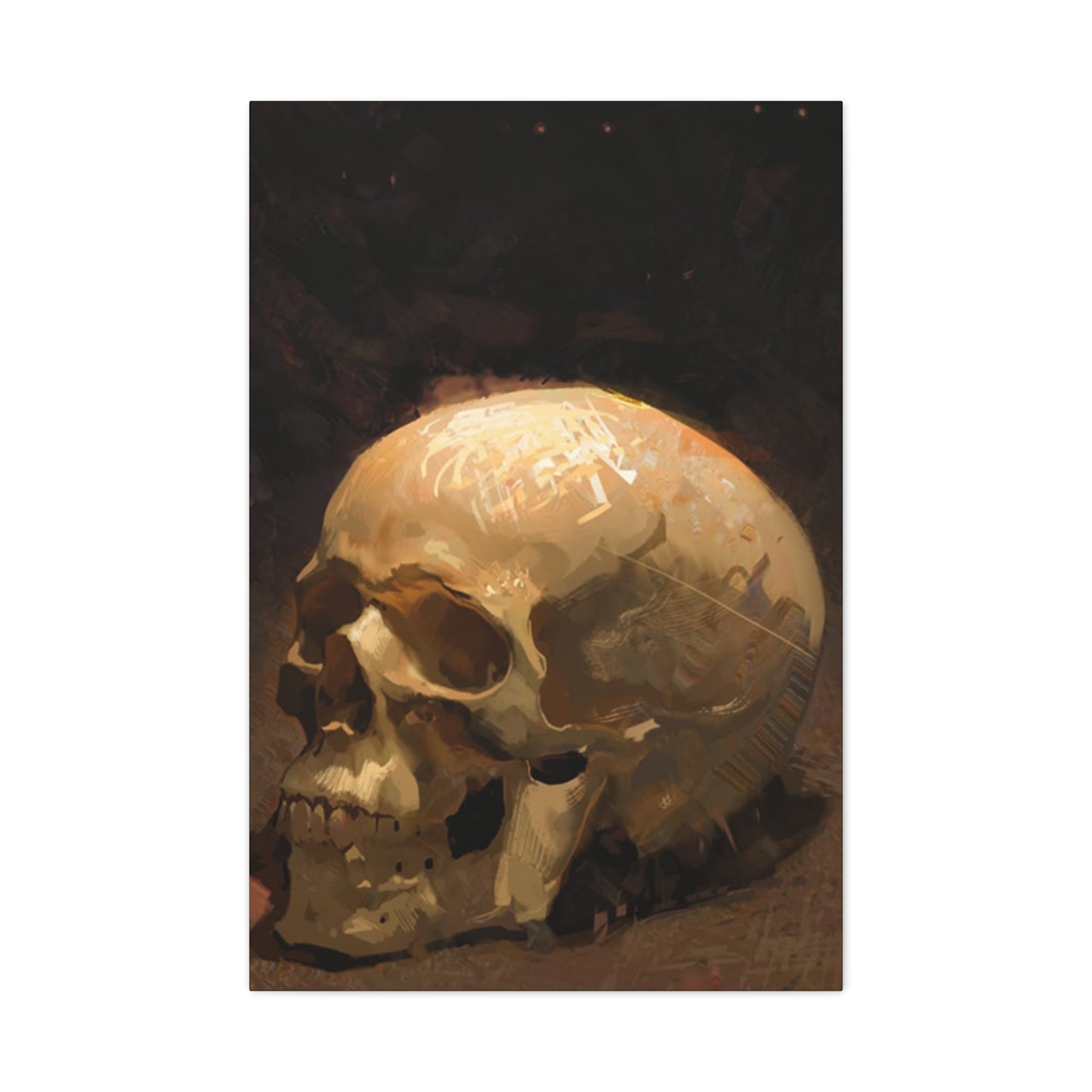 White Skull Poster Wall Art & Canvas Prints