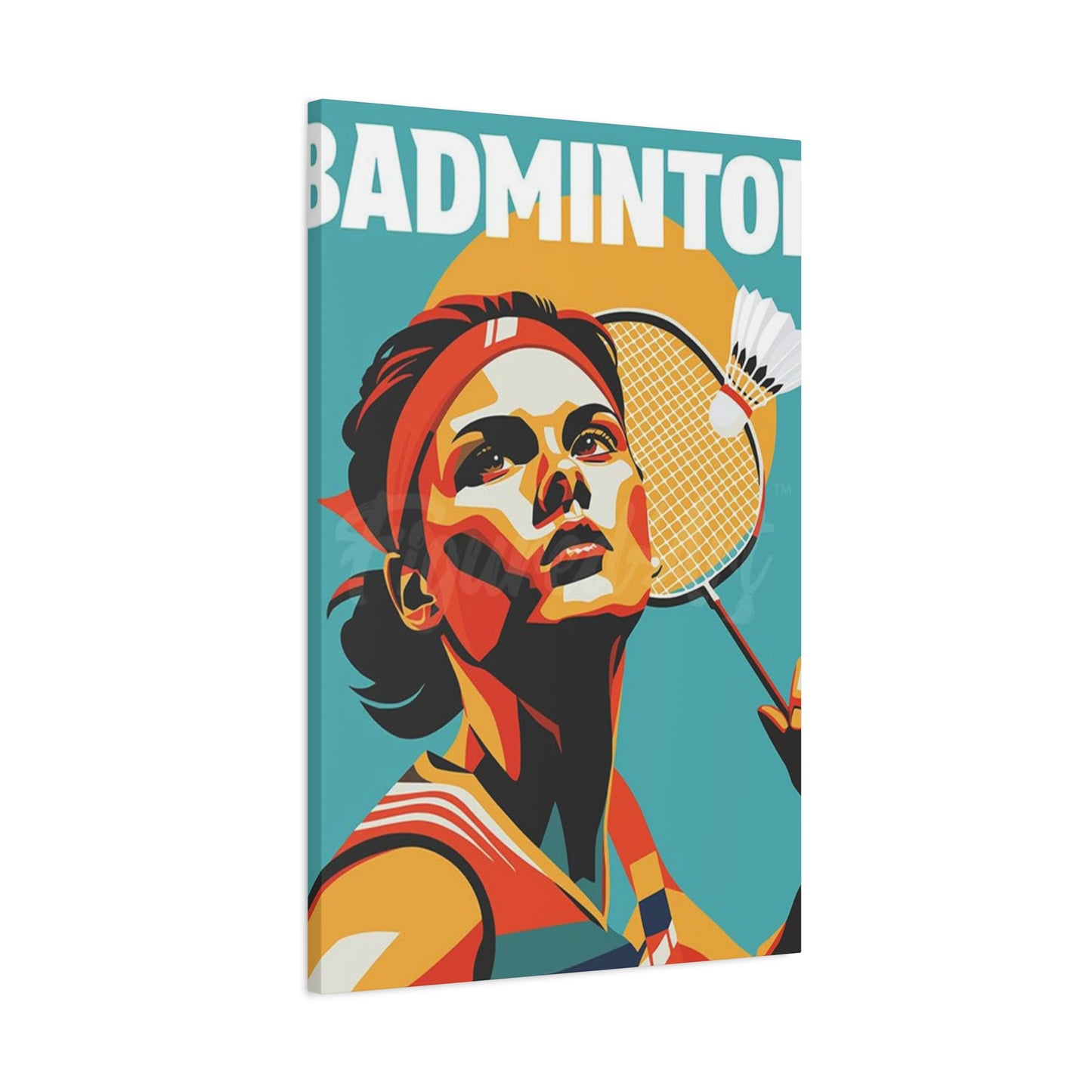 Abstract Badminton Poster Wall Art & Canvas Prints