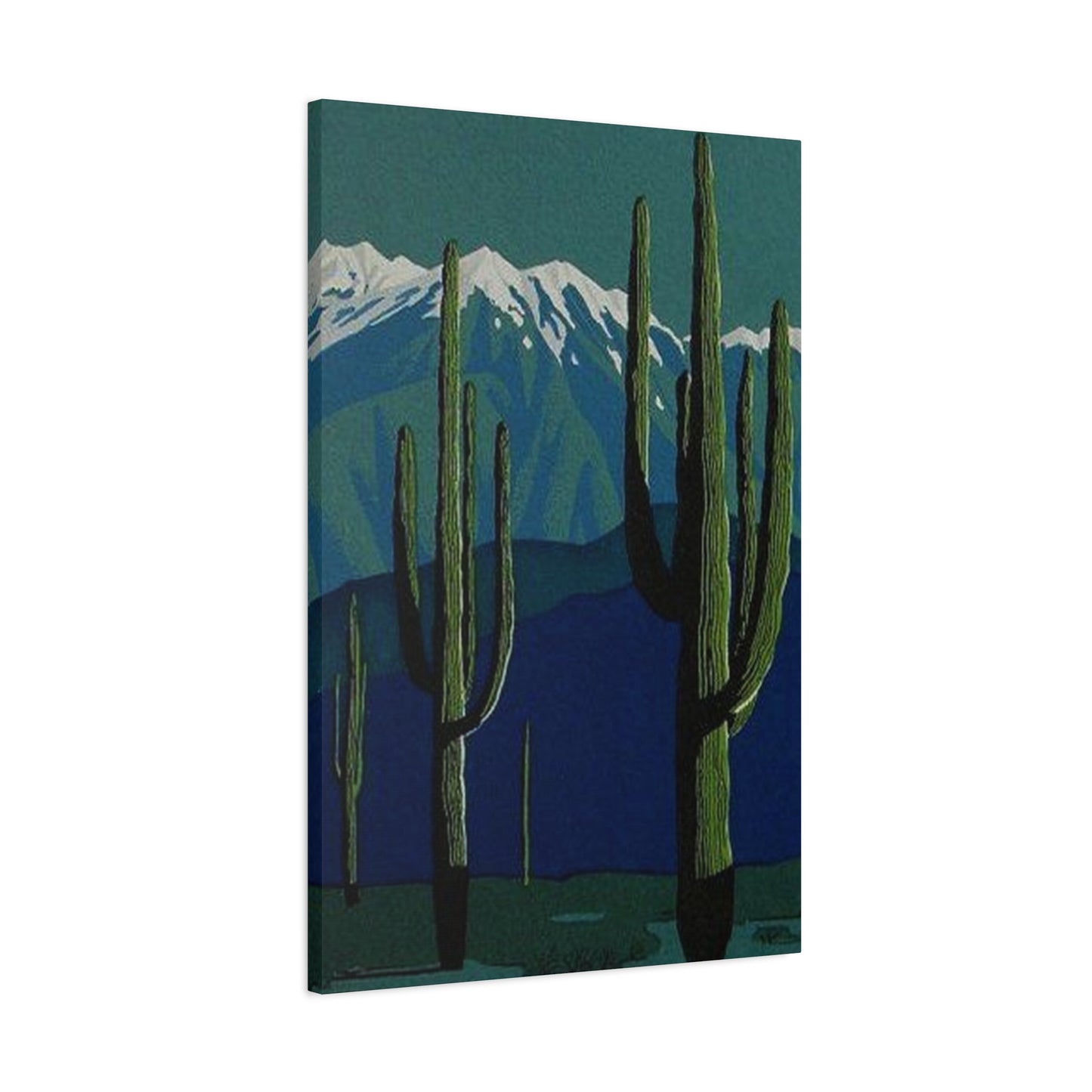Abstract Arizona Green Cactus Wall Art & Canvas Prints