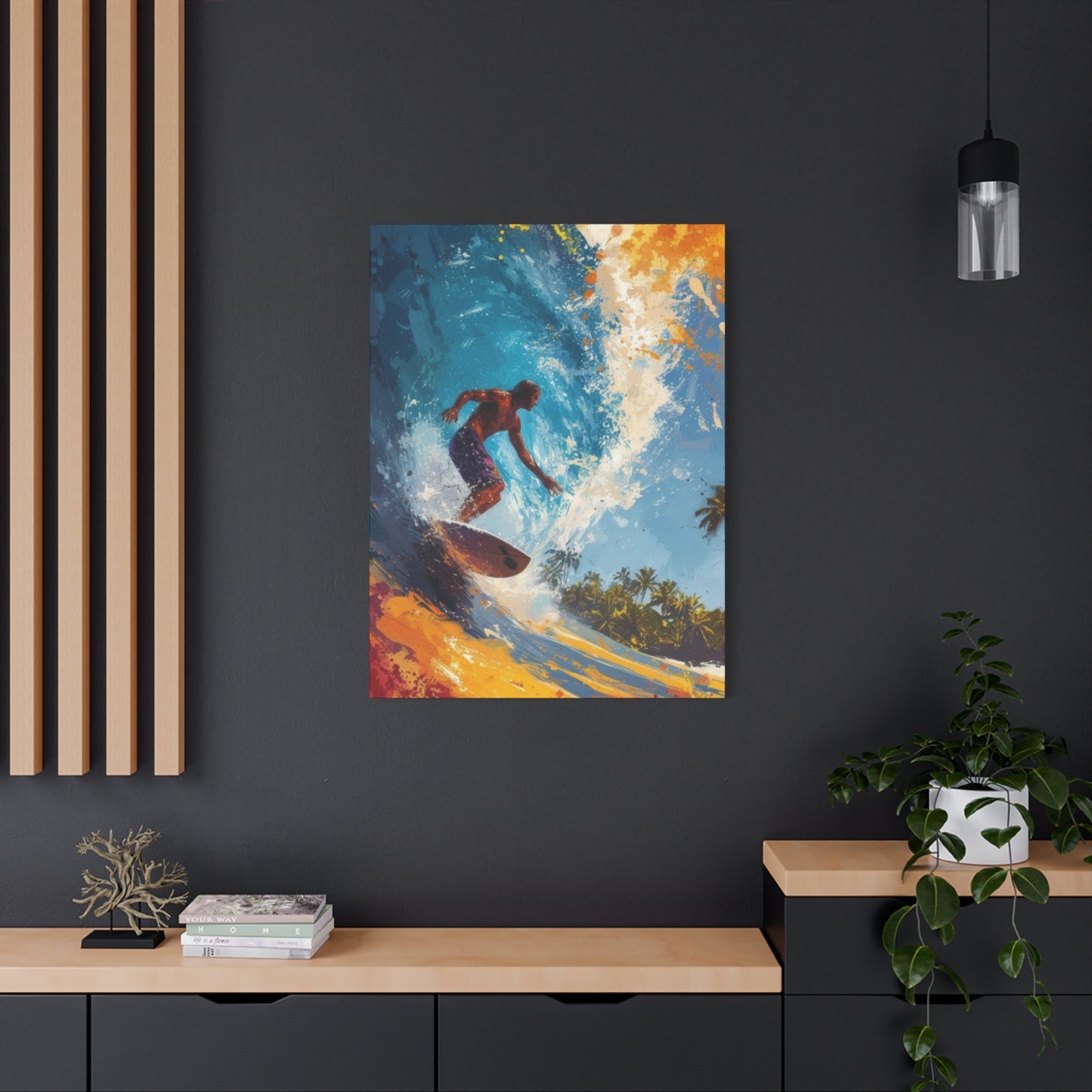 Wave Surfing Wall Art & Canvas Prints