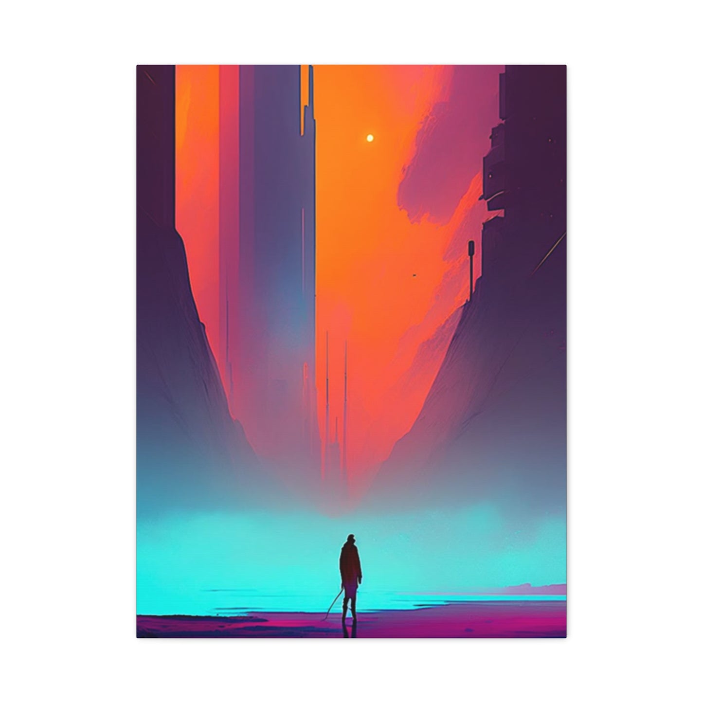 Abstract Alone Jesus Spiritual Christianity Wall Art & Canvas Prints