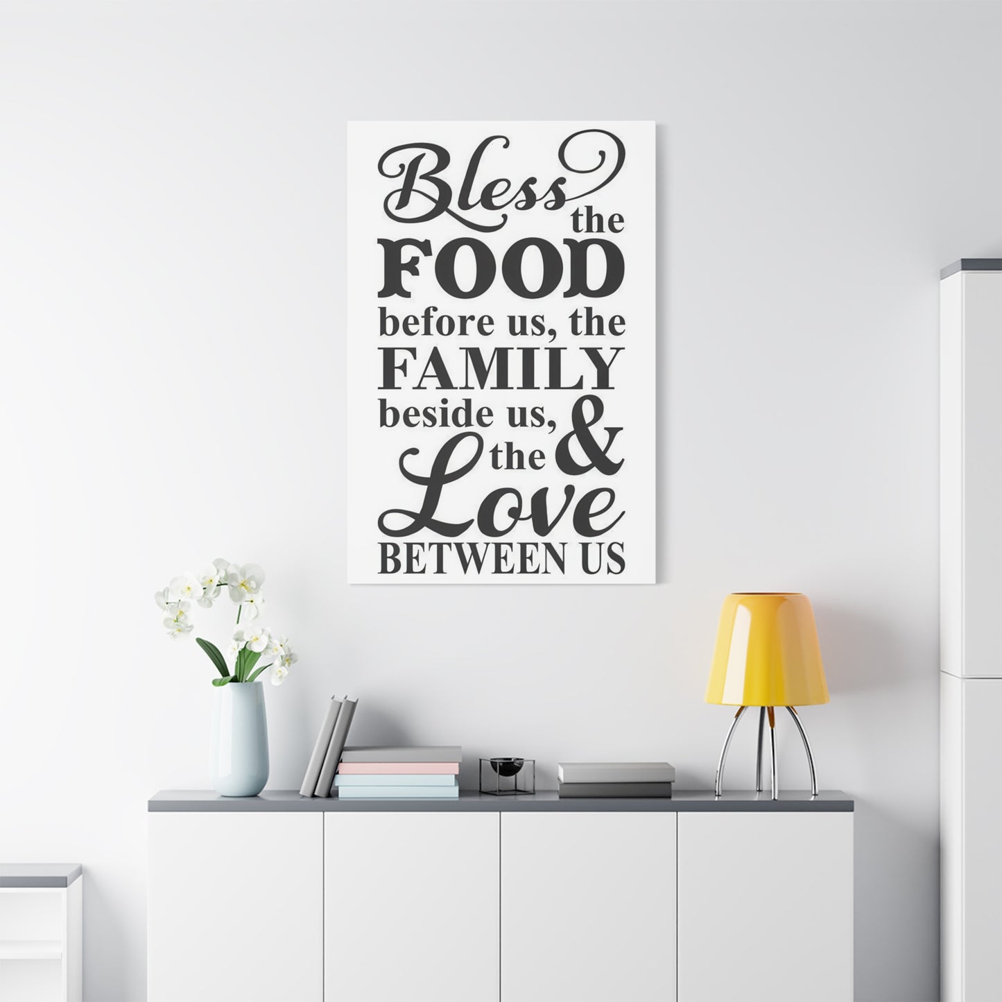 Bless Food Family Love Wall Art & Canvas Prints