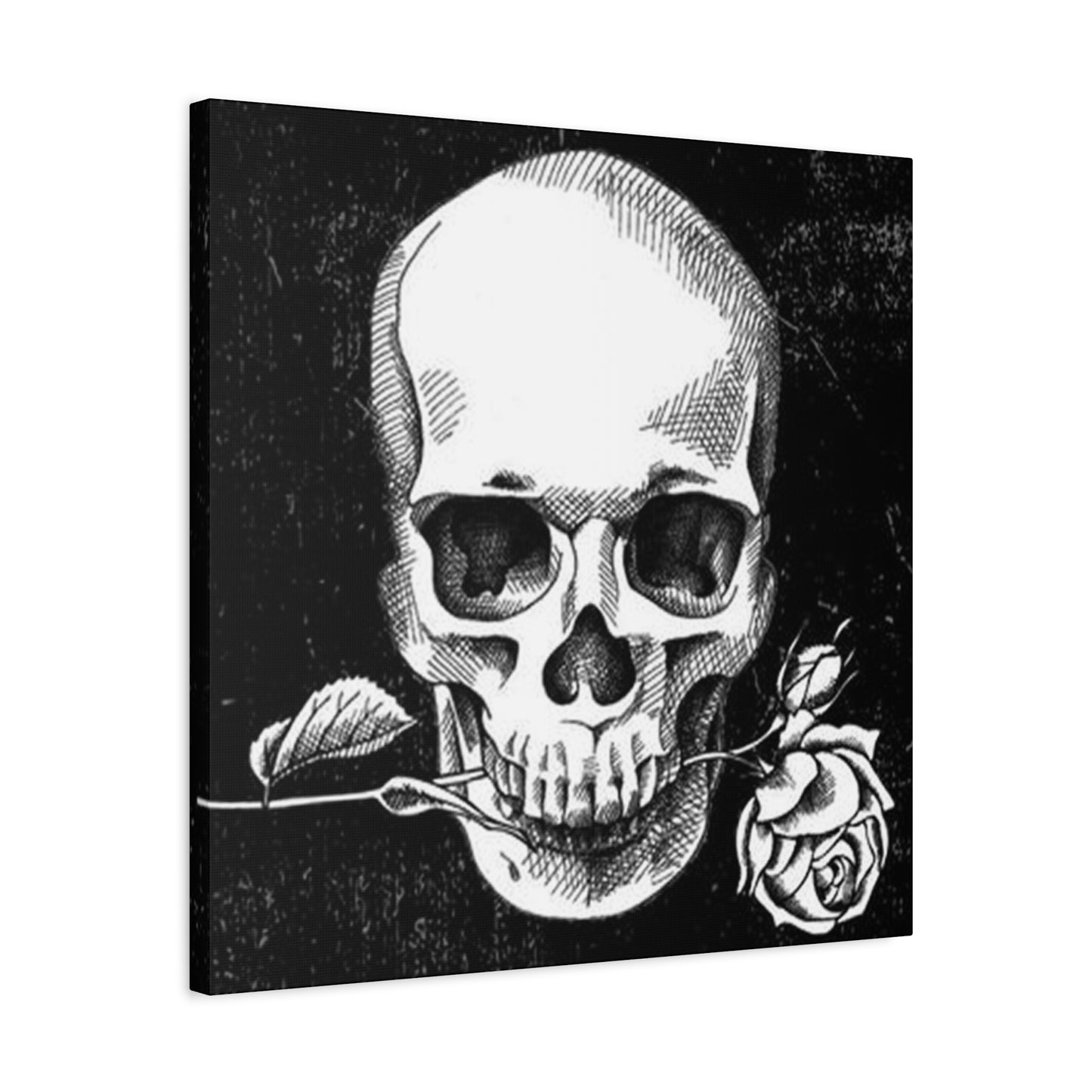 Rose In Skull Mouth Wall Art & Canvas Prints