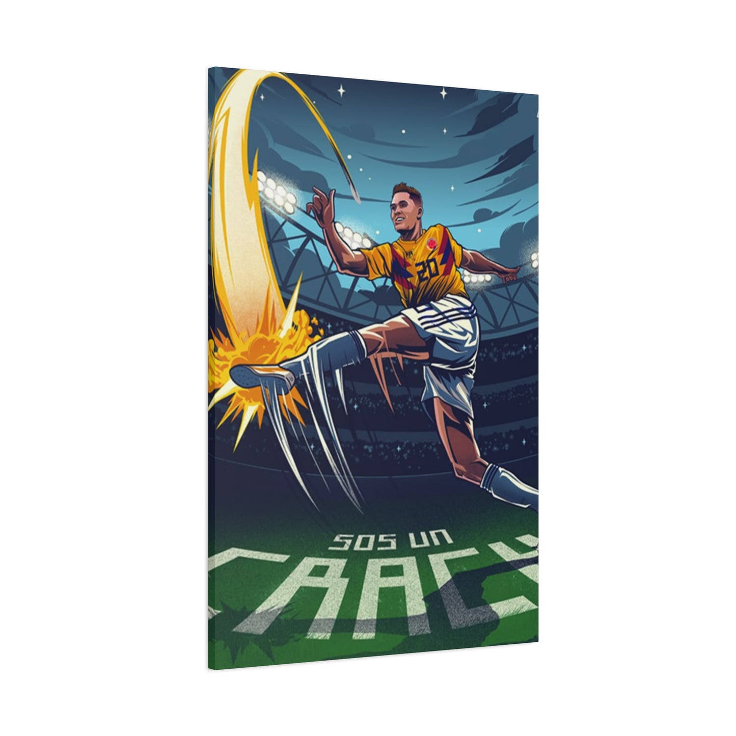 Animation Of Football Players Wall Art & Canvas Prints