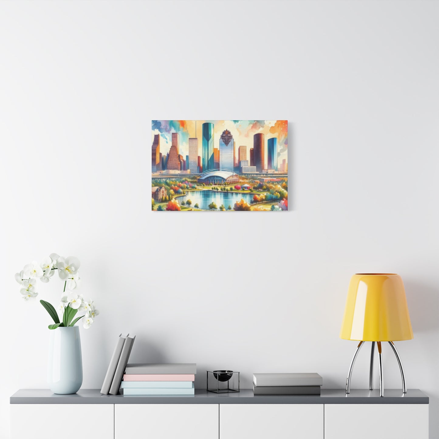 Houston Skyline Vivid Wall Art & Canvas Prints