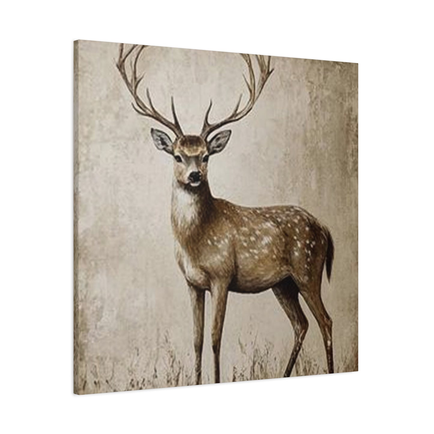 Baby Reindeer Painting Wall Art & Canvas Prints