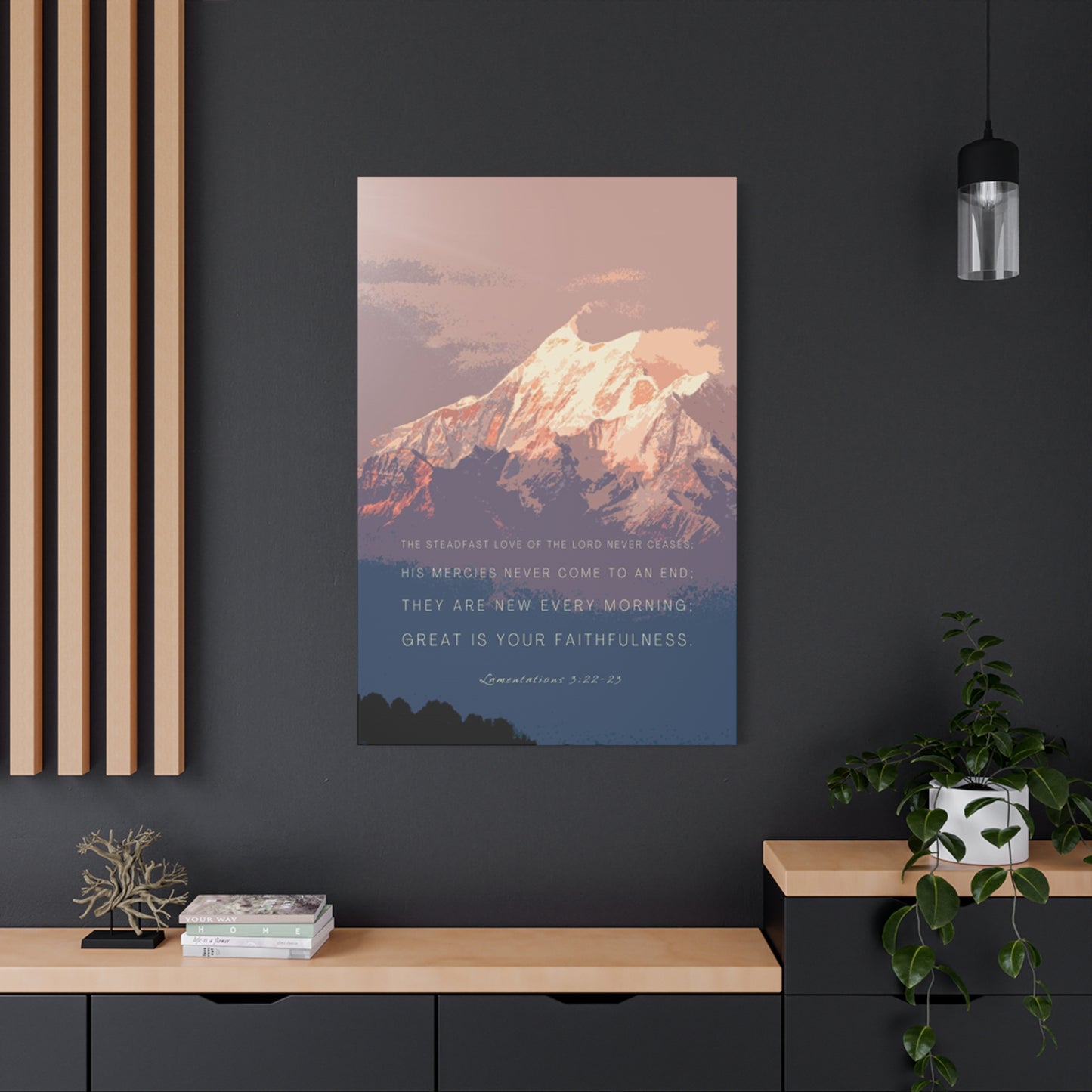 Snowy Mountain Quote Poster Wall Art & Canvas Prints
