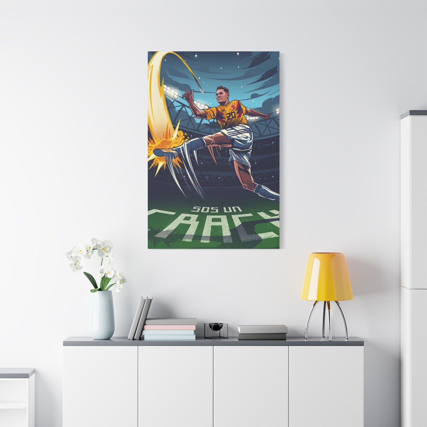 Animation Of Football Players Wall Art & Canvas Prints