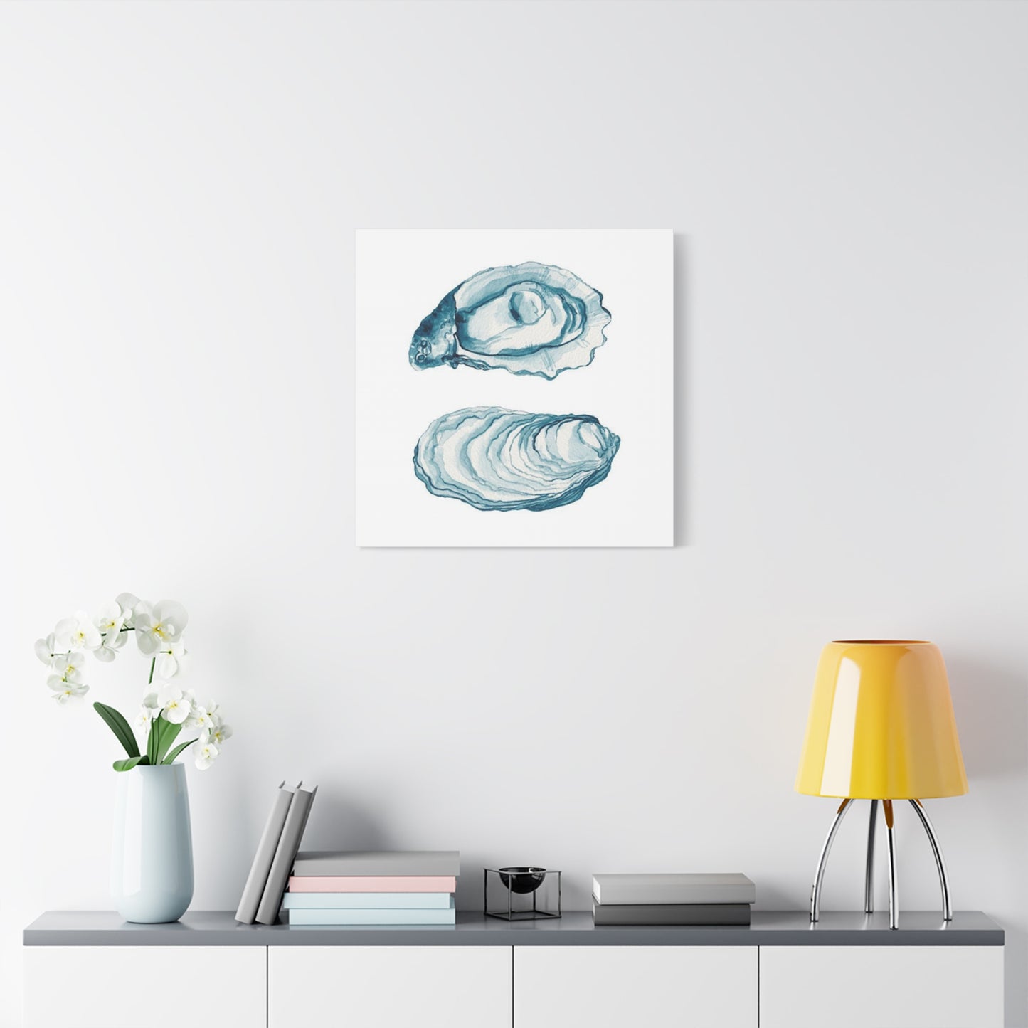 Blue Sea Shell Wall Art & Canvas Prints