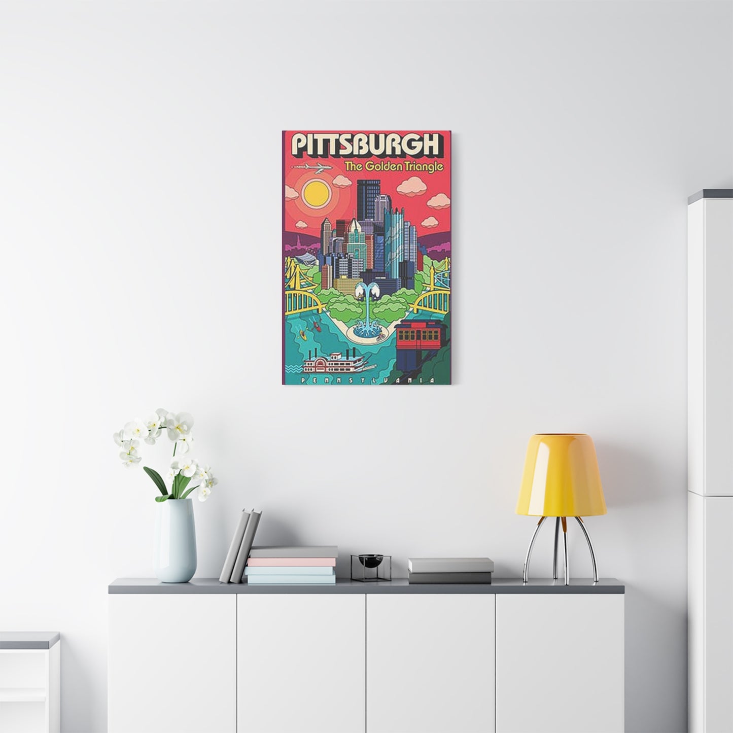 Pittsburgh The Golden Triangle Poster Wall Art & Canvas Prints