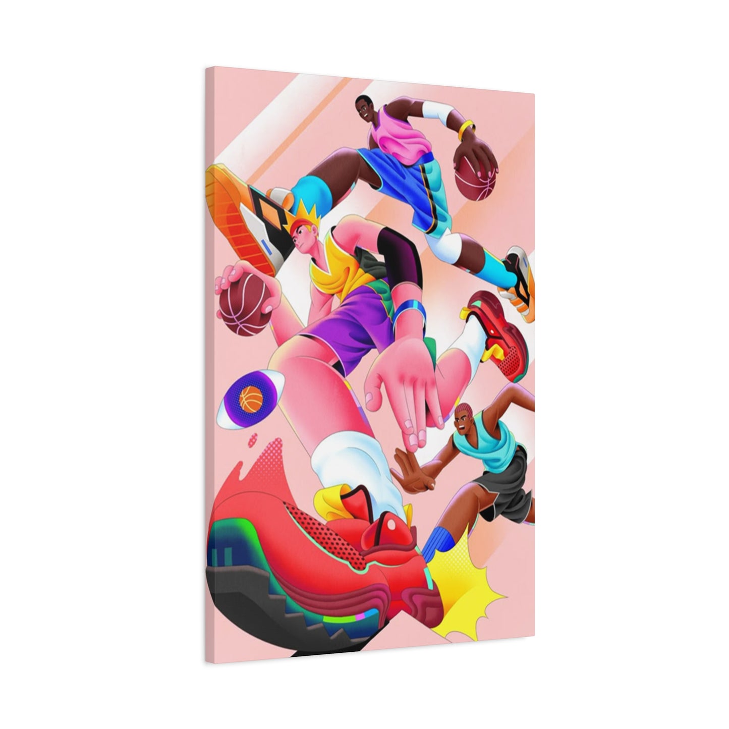 Basketball Illustration Poster Wall Art & Canvas Prints