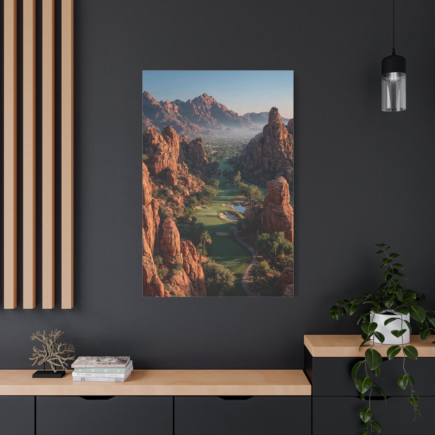 Desert Canyon Golf Course Aerial Wall Art & Canvas Print