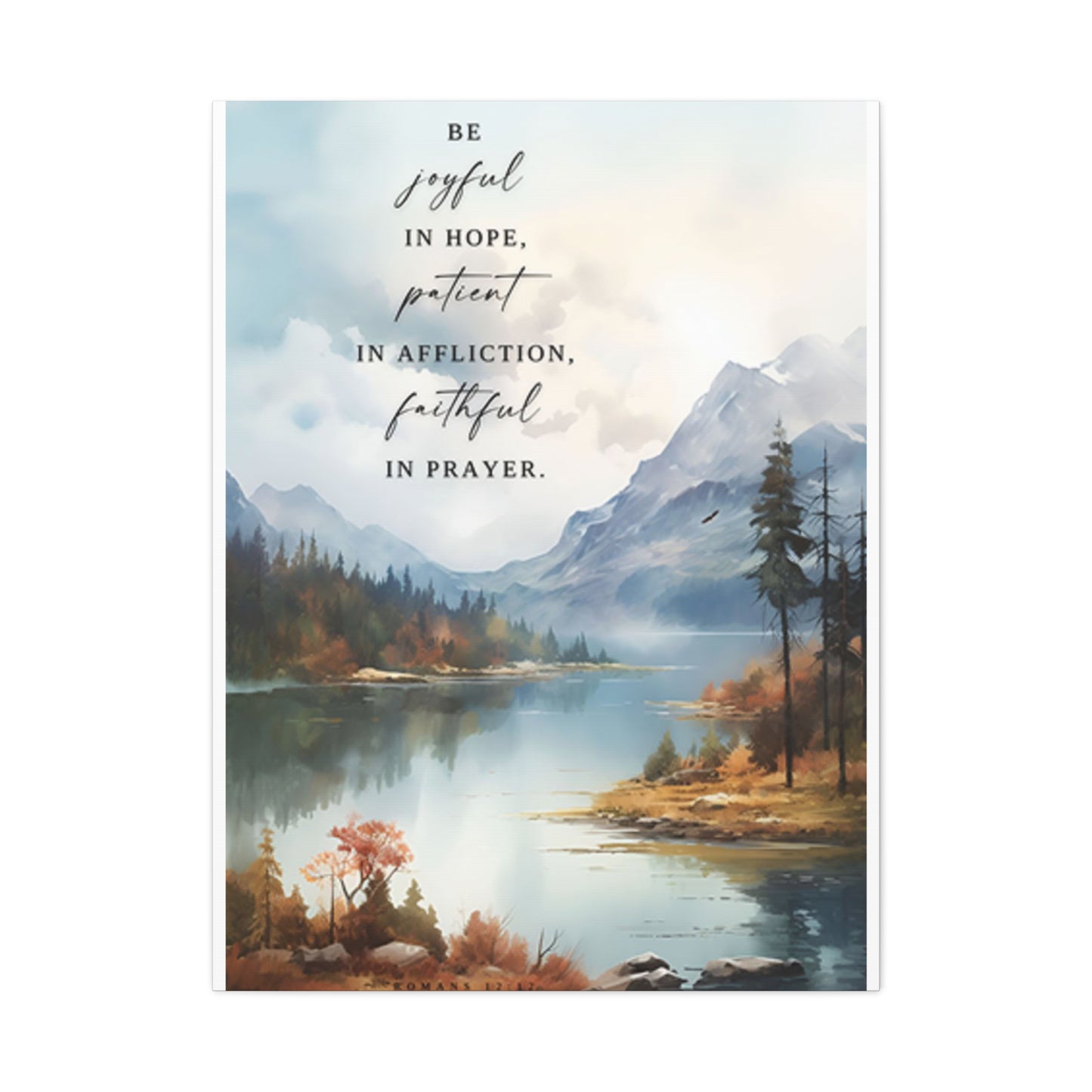 Mountain And Scripture Wall Art & Canvas Prints