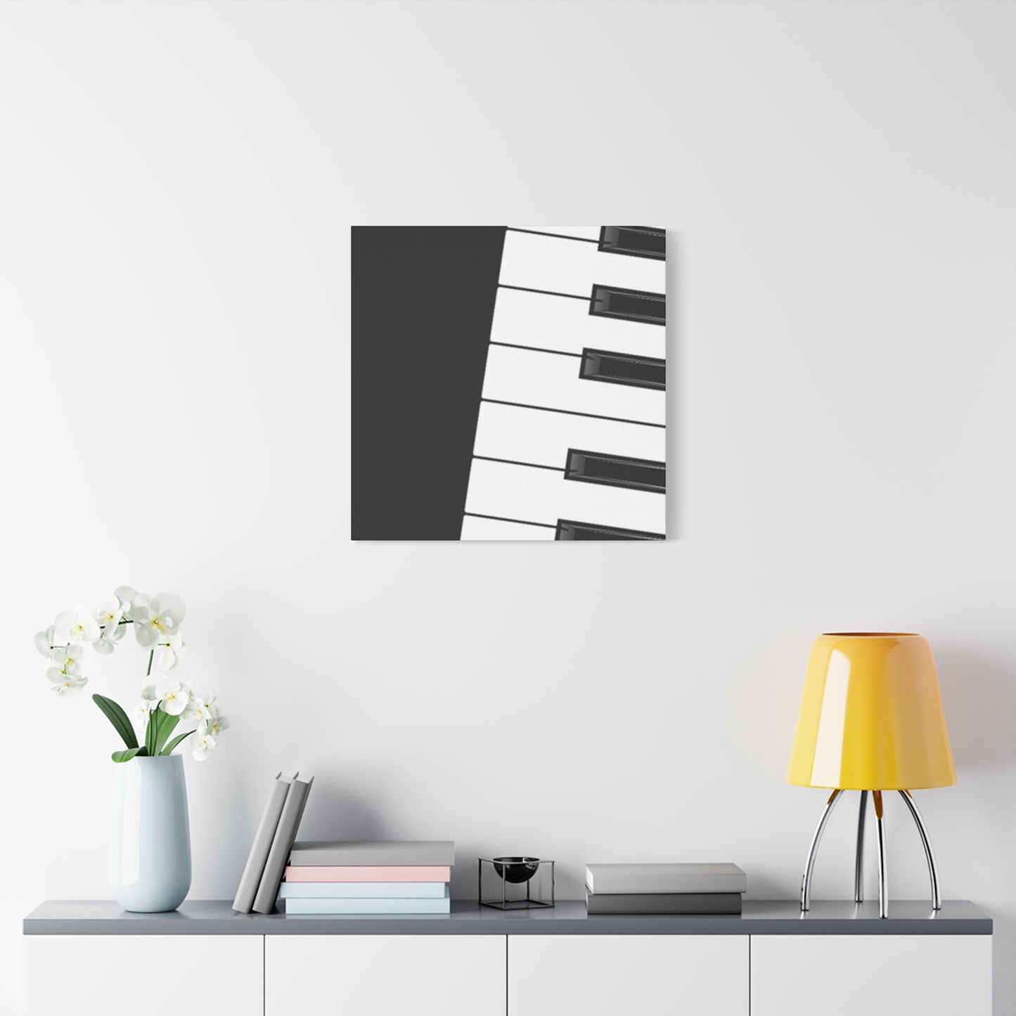 Black & White Piano keys Wall Art & Canvas Prints