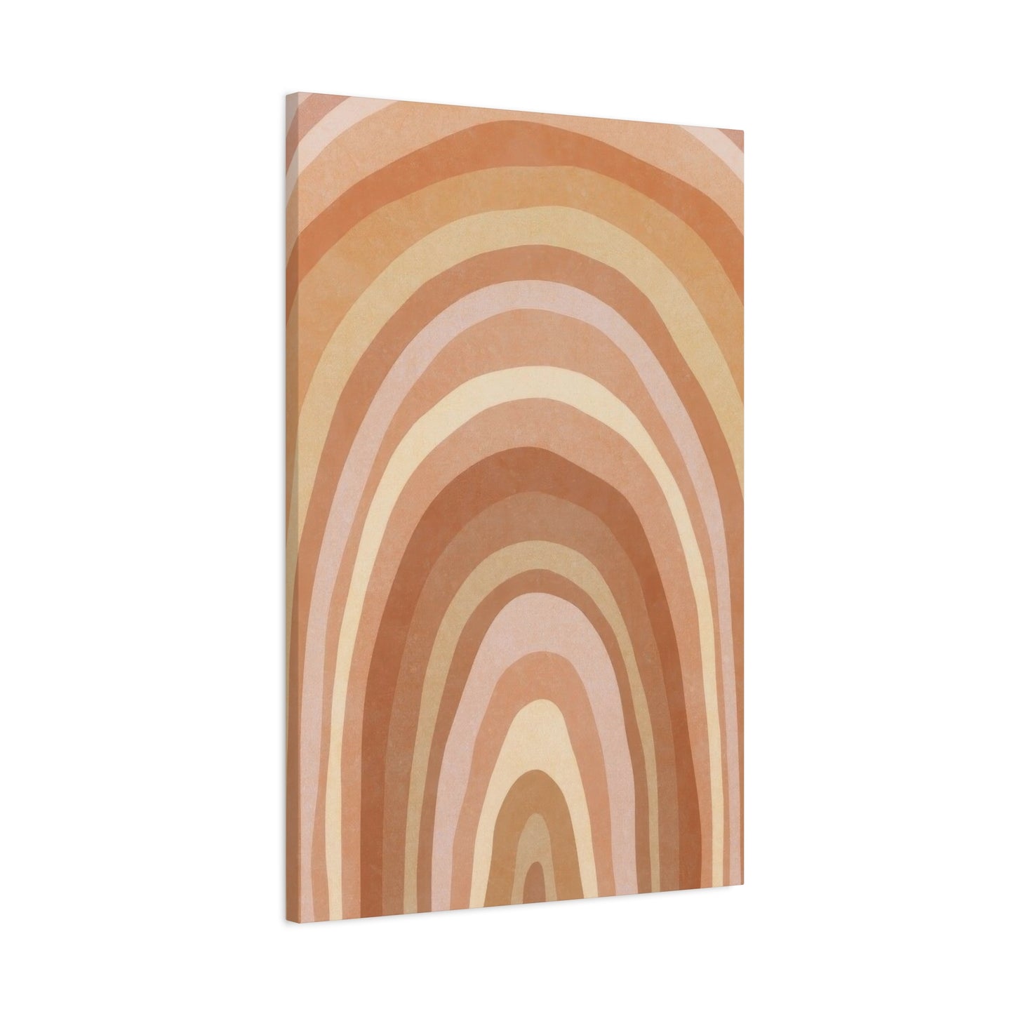 Warm Concentrix Curves Earth Tones Wall Art & Canvas Prints