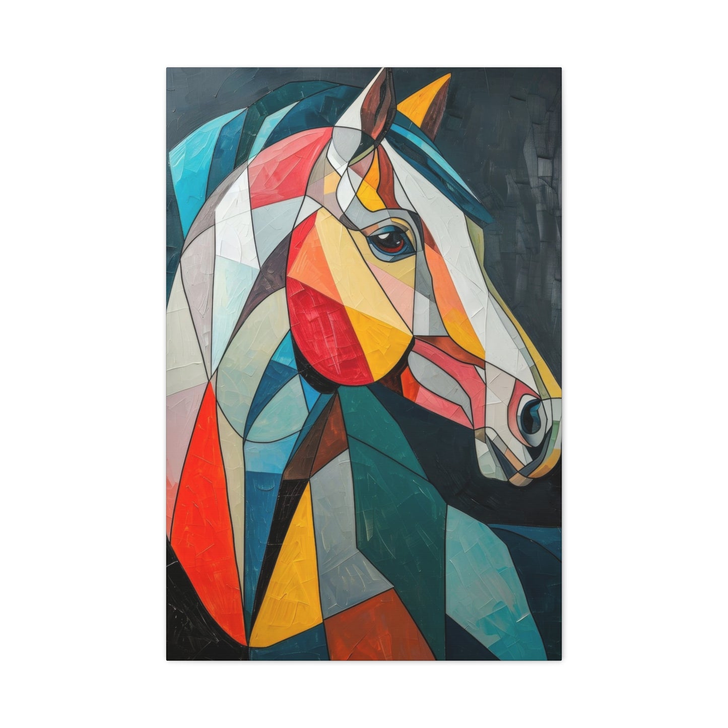 Horse Portrait Cubism Wall Art & Canvas Prints