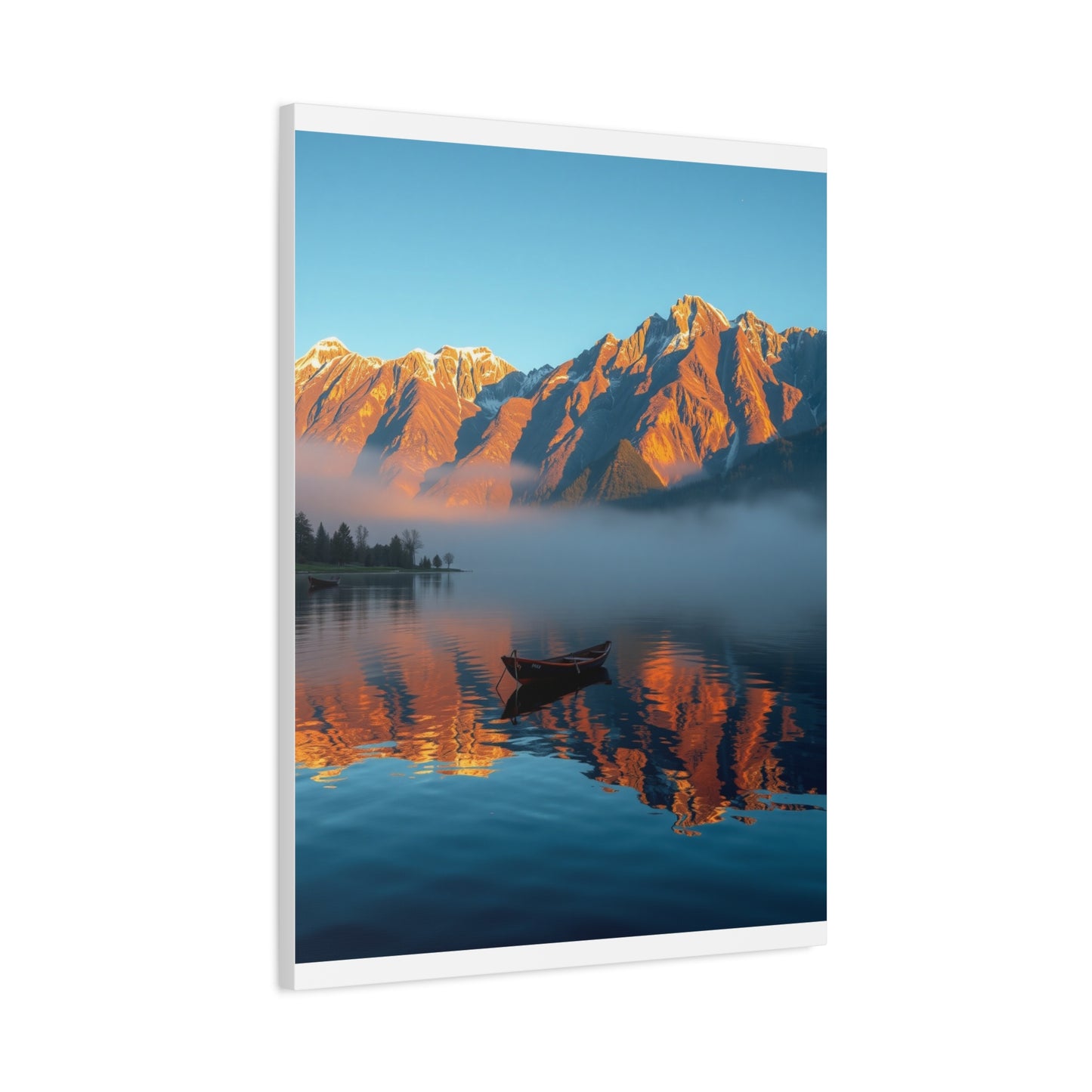 Premium Lake Canvas Print: Tranquil Waters Wall Decor