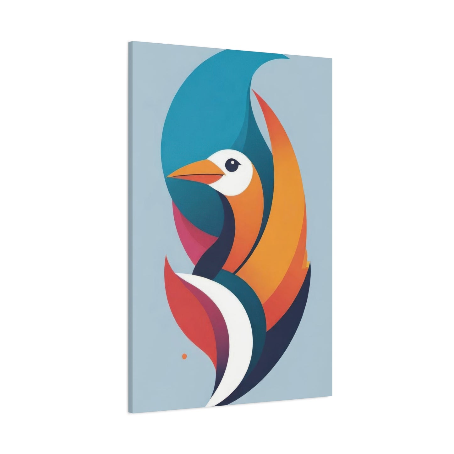Bird Abstract Shapes Colorful Wall Art & Canvas Prints