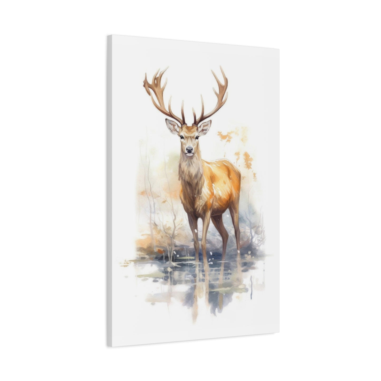 Large Deer Watercolor Wall Art & Canvas Prints