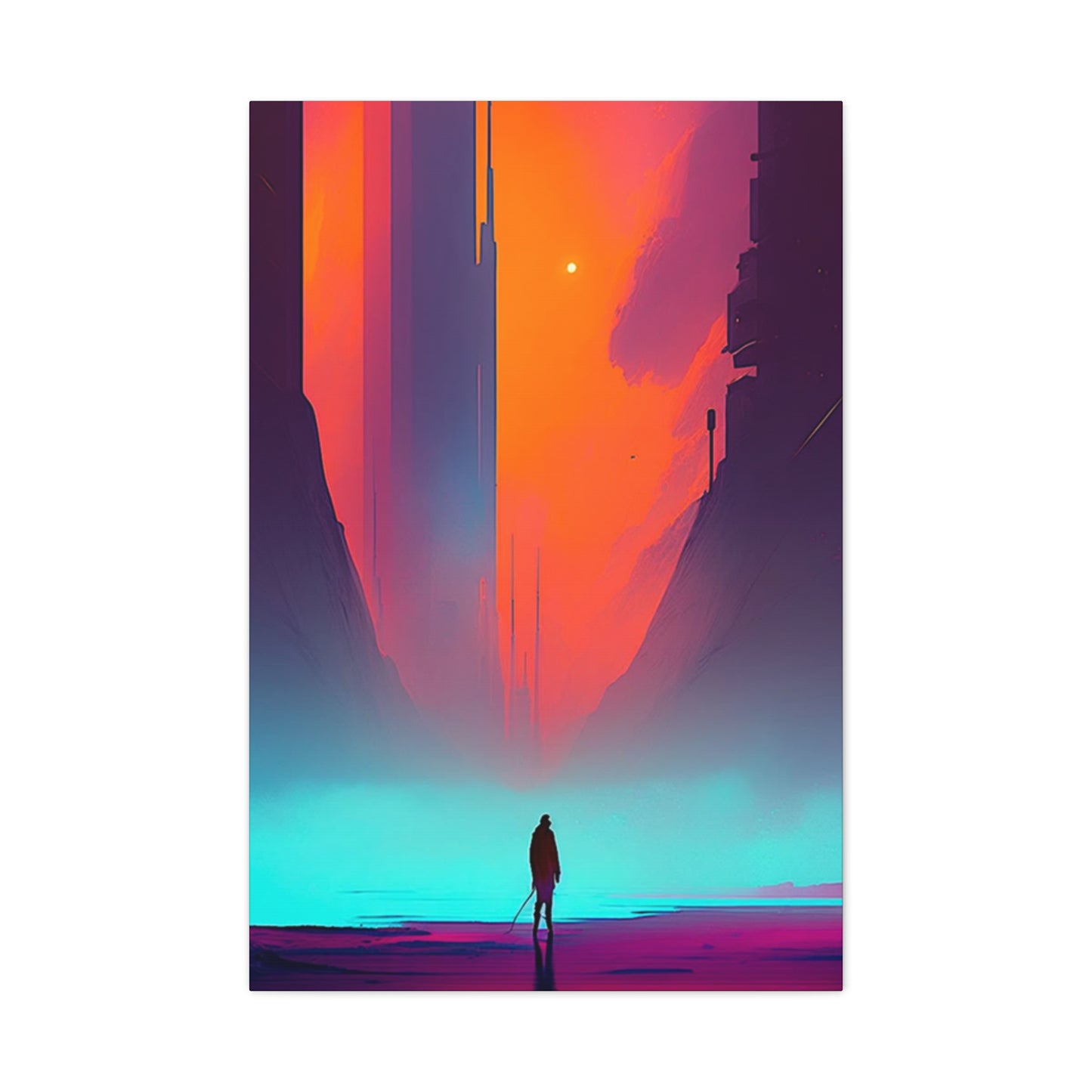 Abstract Alone Jesus Spiritual Christianity Wall Art & Canvas Prints