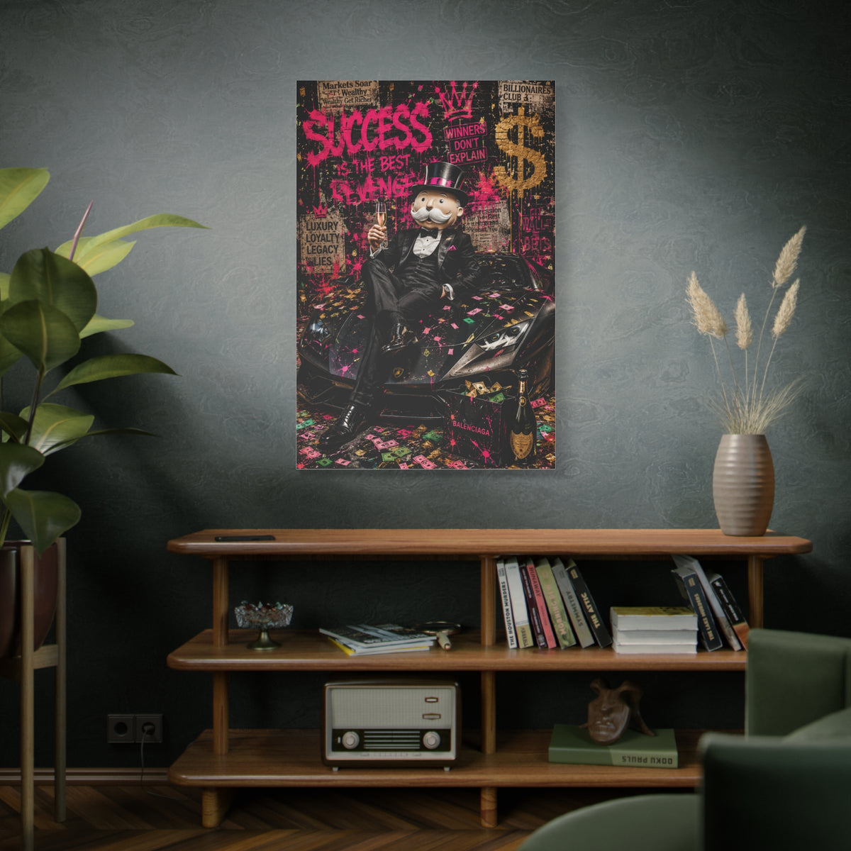 Luxury Street Pop Billionaire Rebel Street Wall Art & Canvas Print