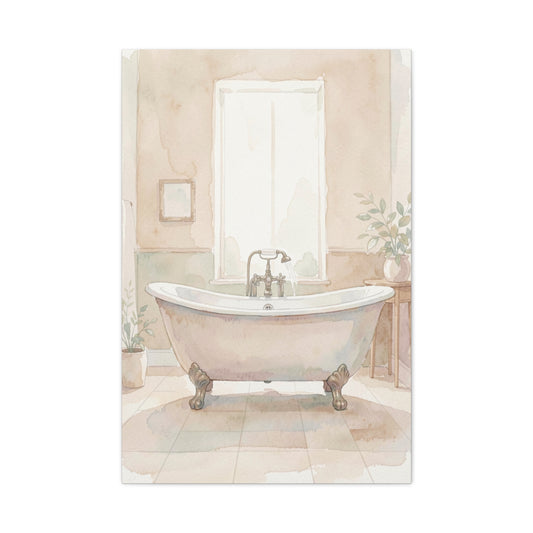 Vintage Clawfoot Bathtub Serenity Wall Art & Canvas Prints