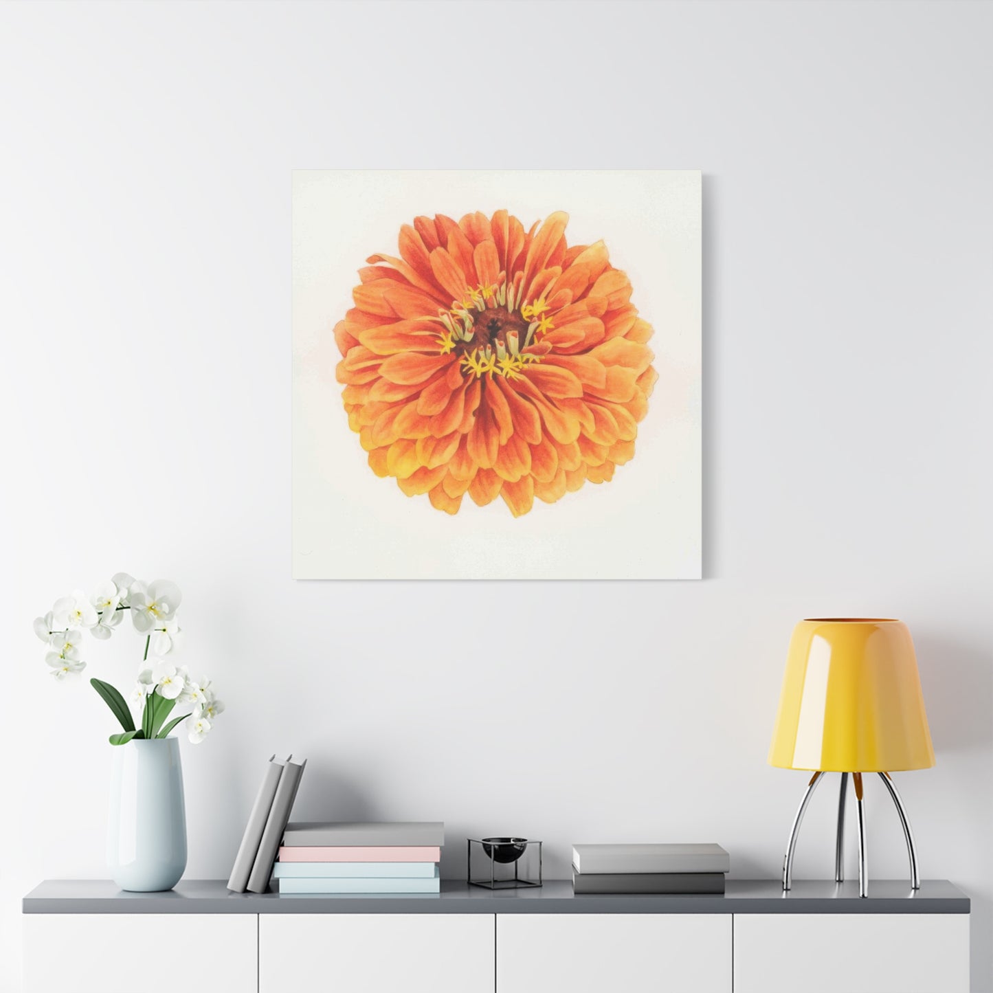 Grace Popp Orange Flower Head Wall Art & Canvas Prints