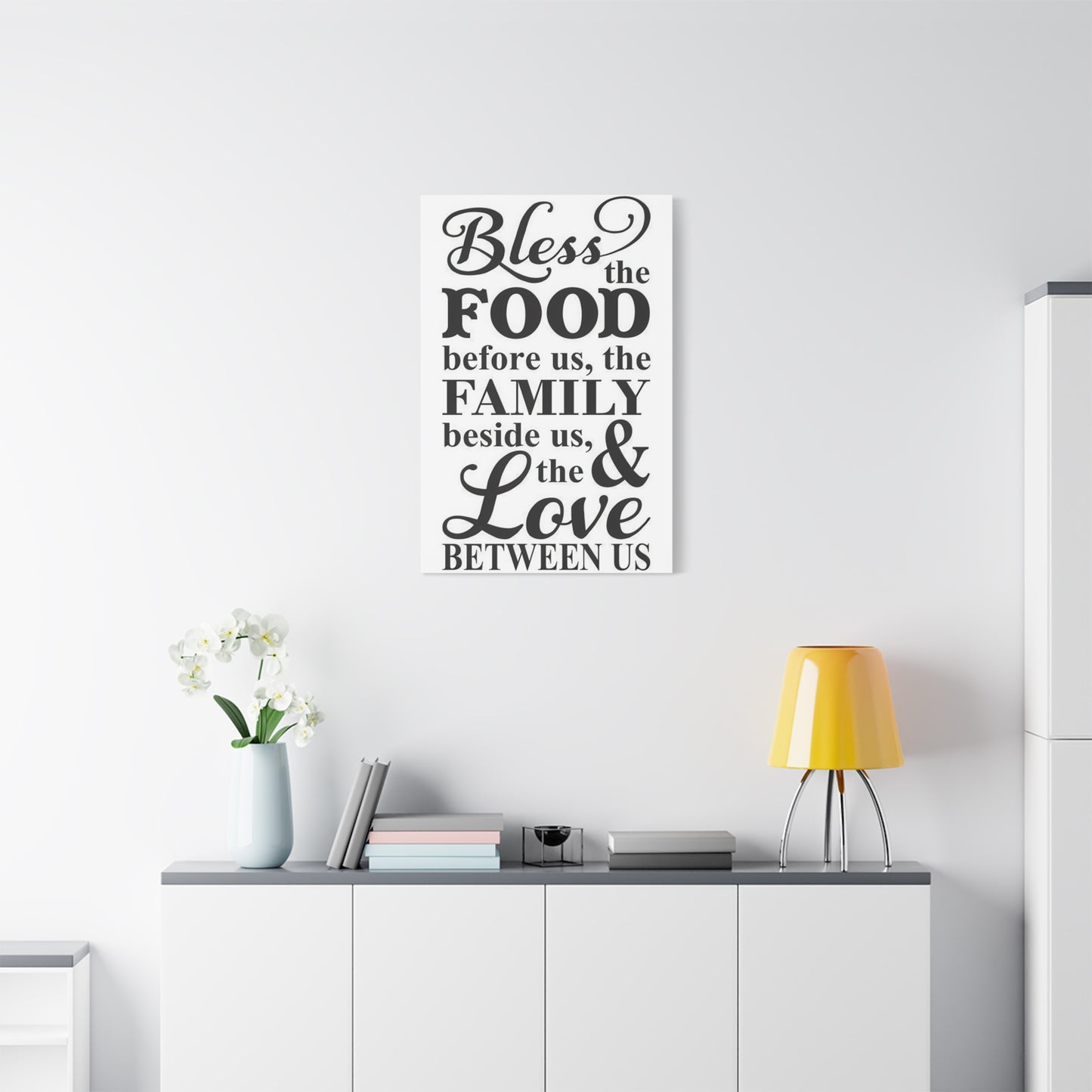 Bless Food Family Love Wall Art & Canvas Prints