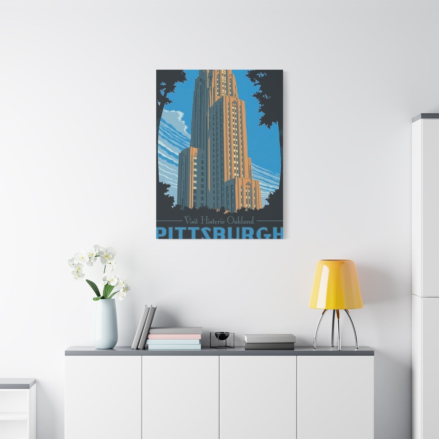 Historic Oakland Pittsburgh Poster Wall Art & Canvas Prints