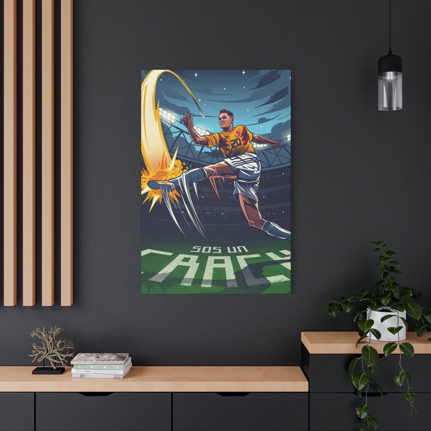 Animation Of Football Players Wall Art & Canvas Prints