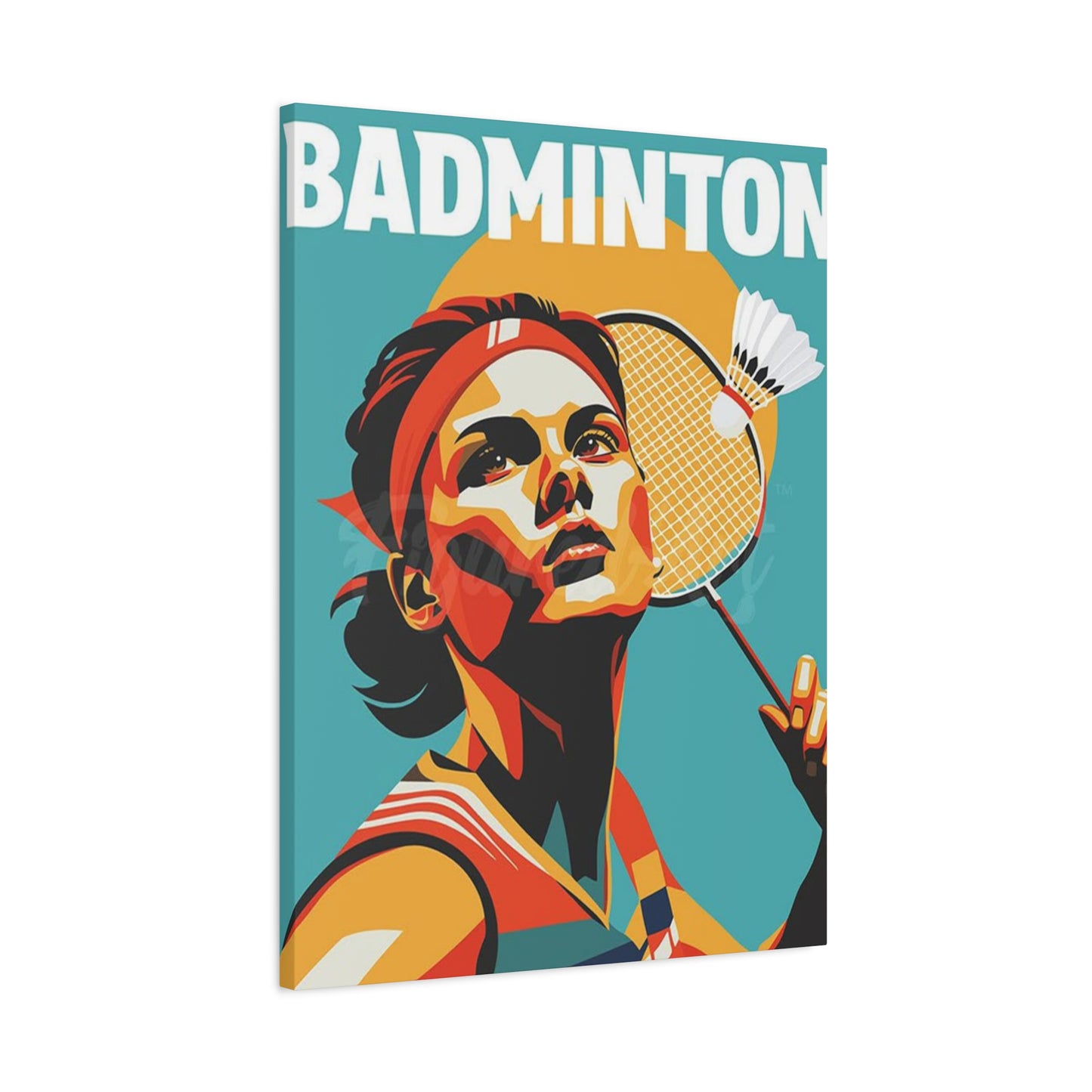 Abstract Badminton Poster Wall Art & Canvas Prints