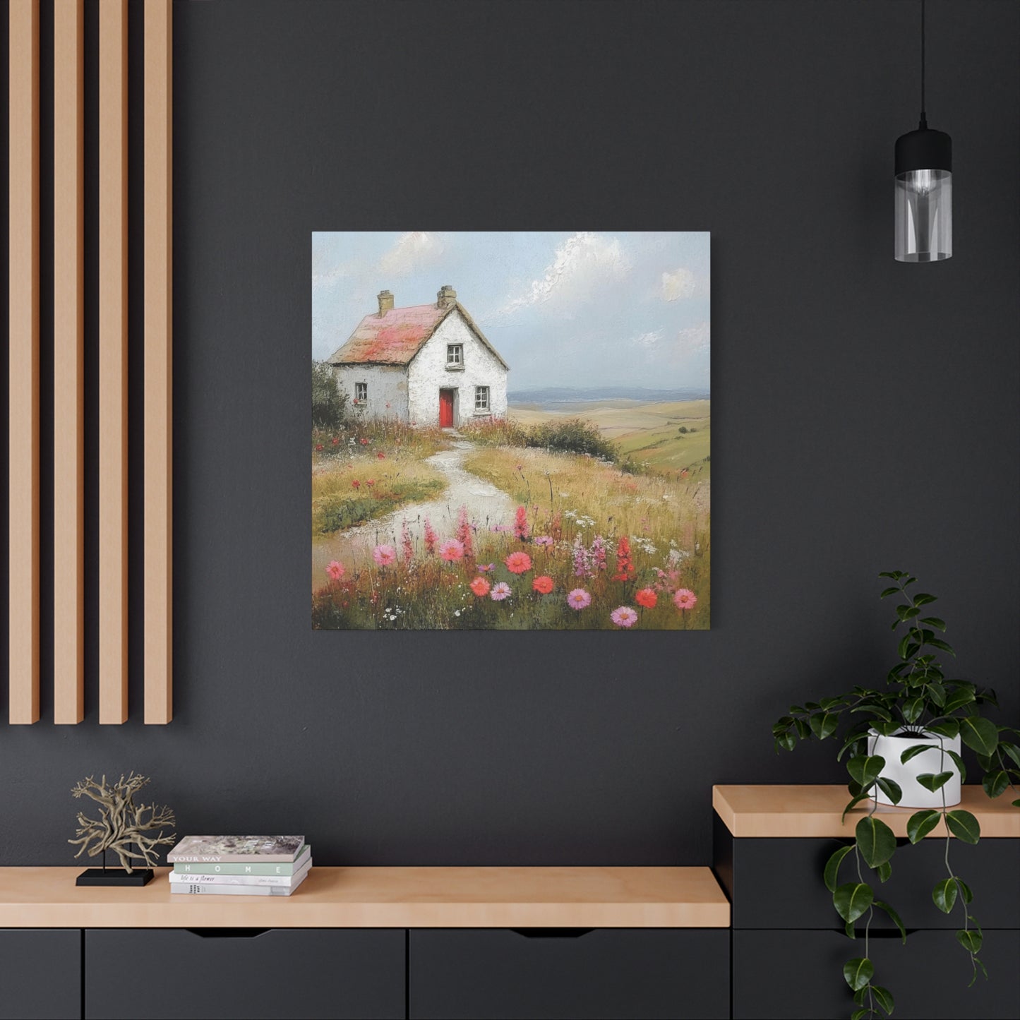 House On Hill Countryside Wall Art & Canvas Prints