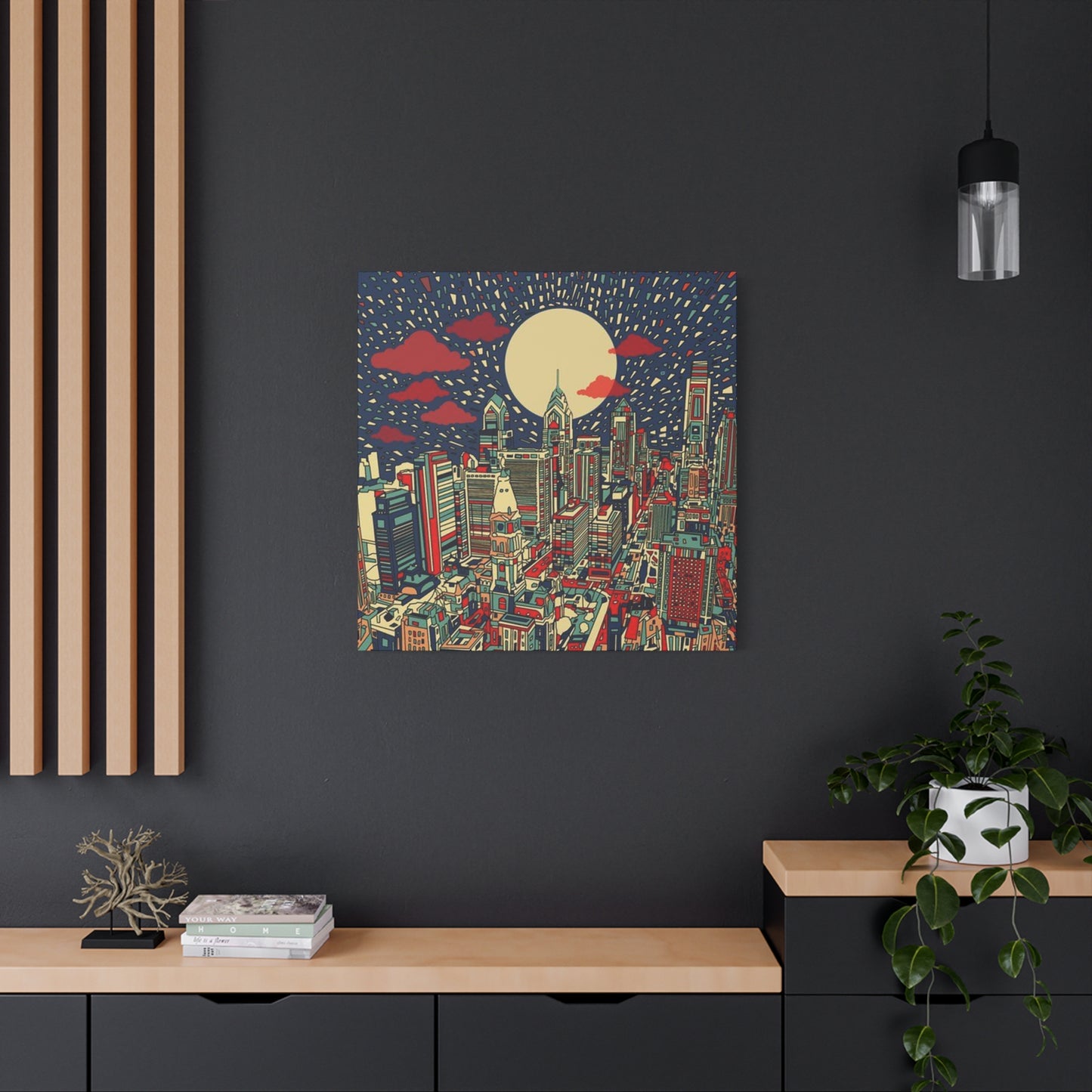 City Skyline Philadelphia Poster Wall Art & Canvas Prints