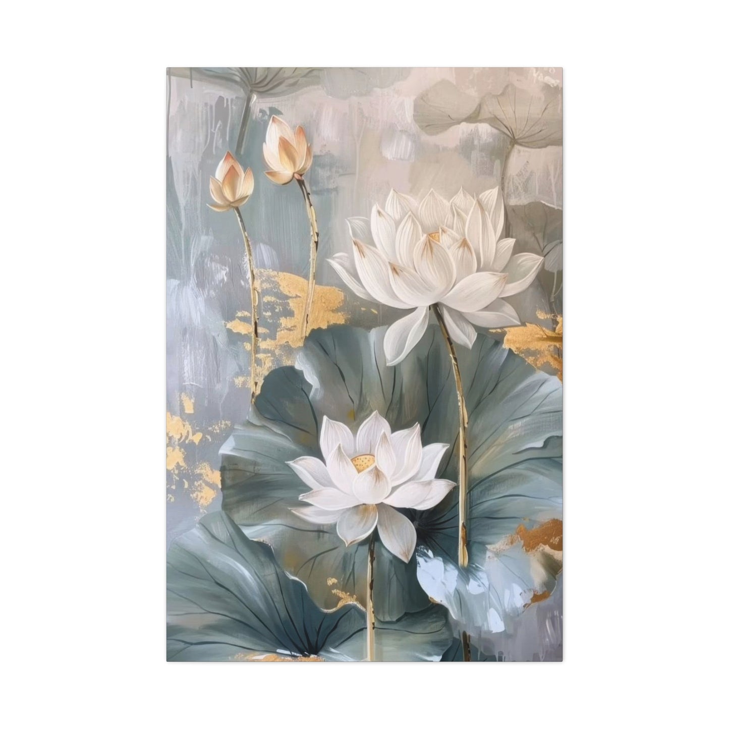 White Flower Earthy Opulence Wall Art & Canvas Prints