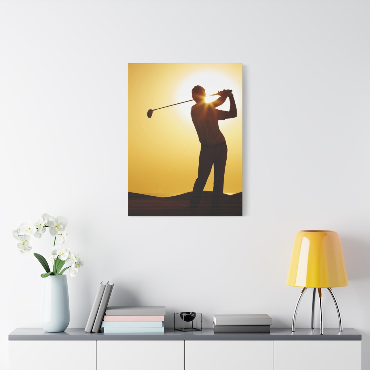 Golf Shot Low Yellow Wall Art & Canvas Prints