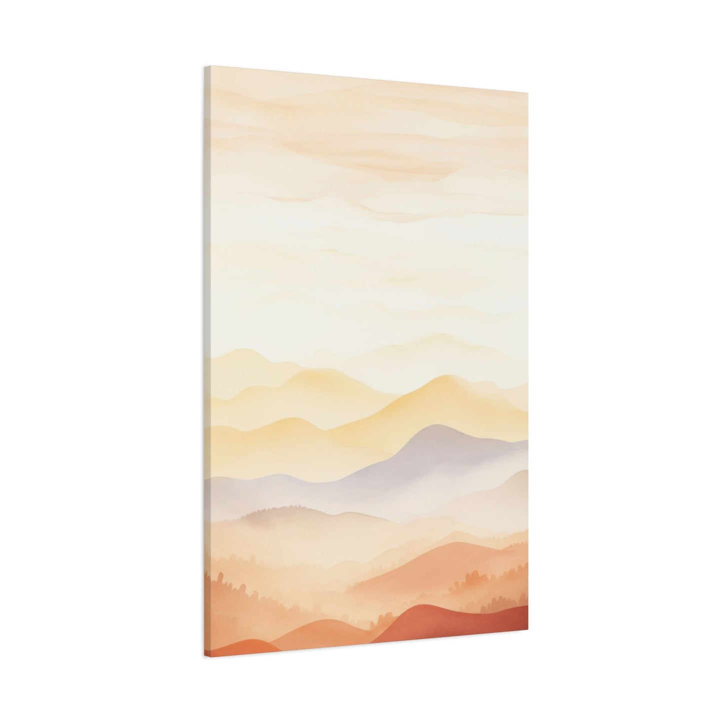 Warm Mountain Range Earth Tones Wall Art & Canvas Prints