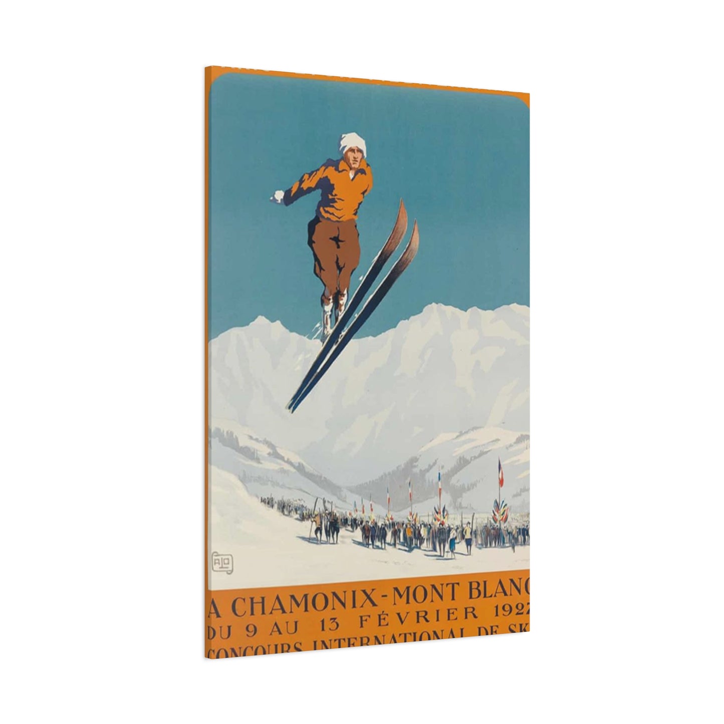 Skiing Competition Poster Wall Art & Canvas Prints