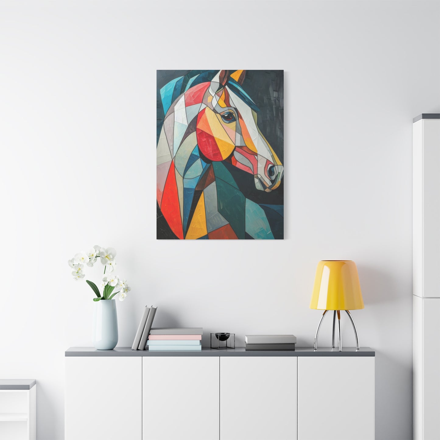 Horse Portrait Cubism Wall Art & Canvas Prints