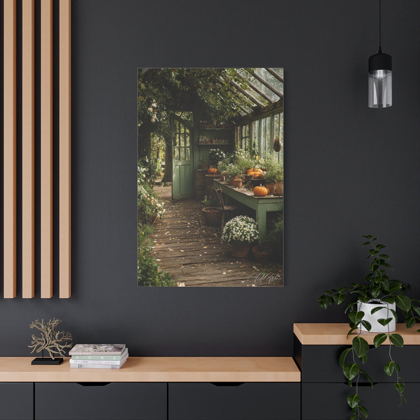 Farmhouse Greenhouse Harvest Interior Wall Art & Canvas Print