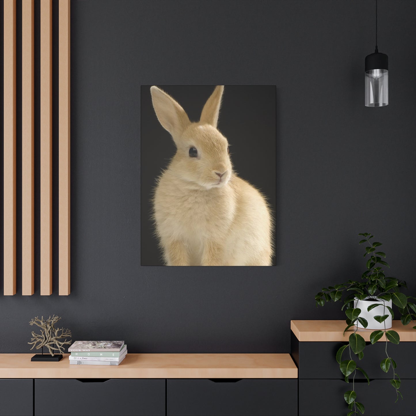Small White Rabbit Wall Art & Canvas Prints