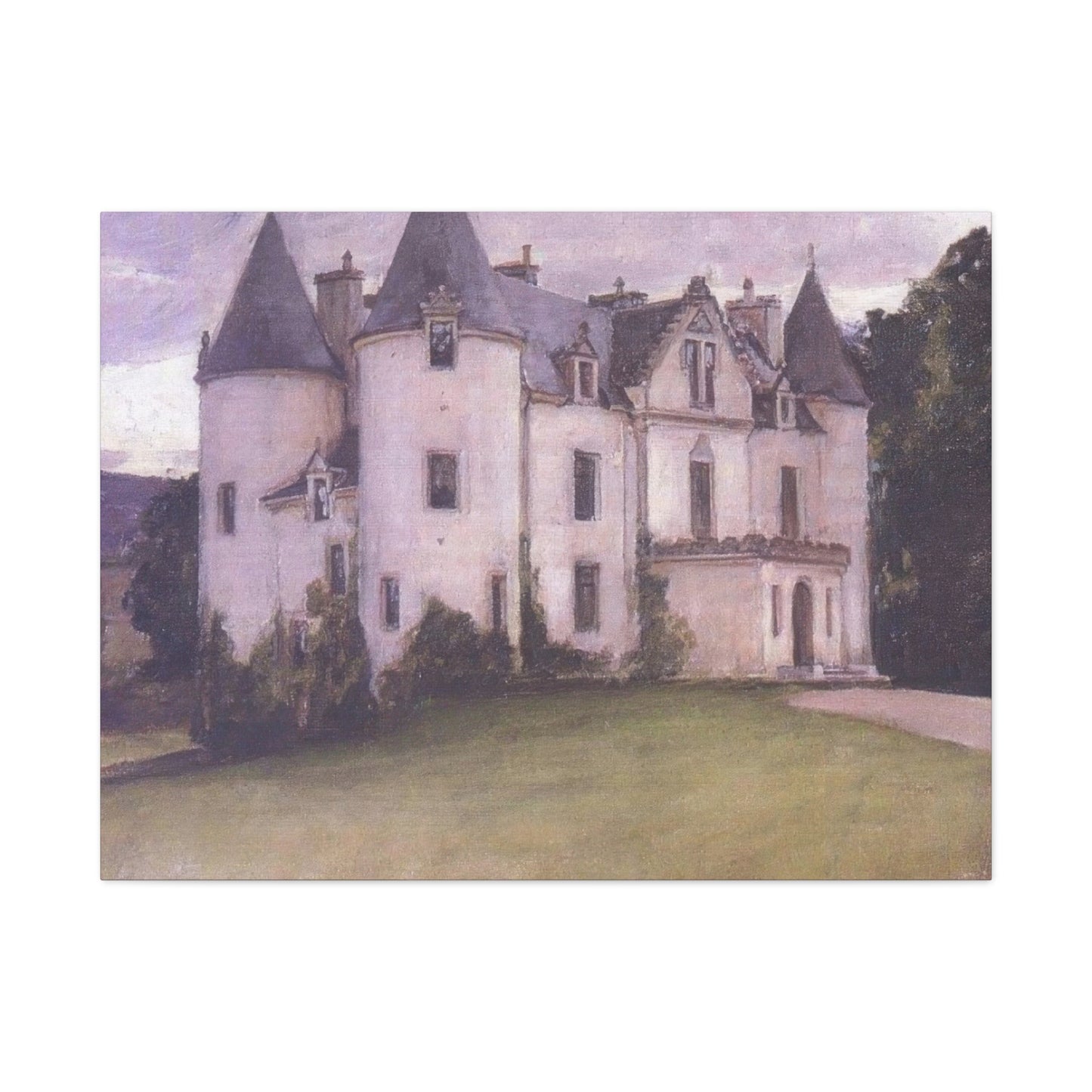 John William A Scottish Baronial House Wall Art & Canvas Prints